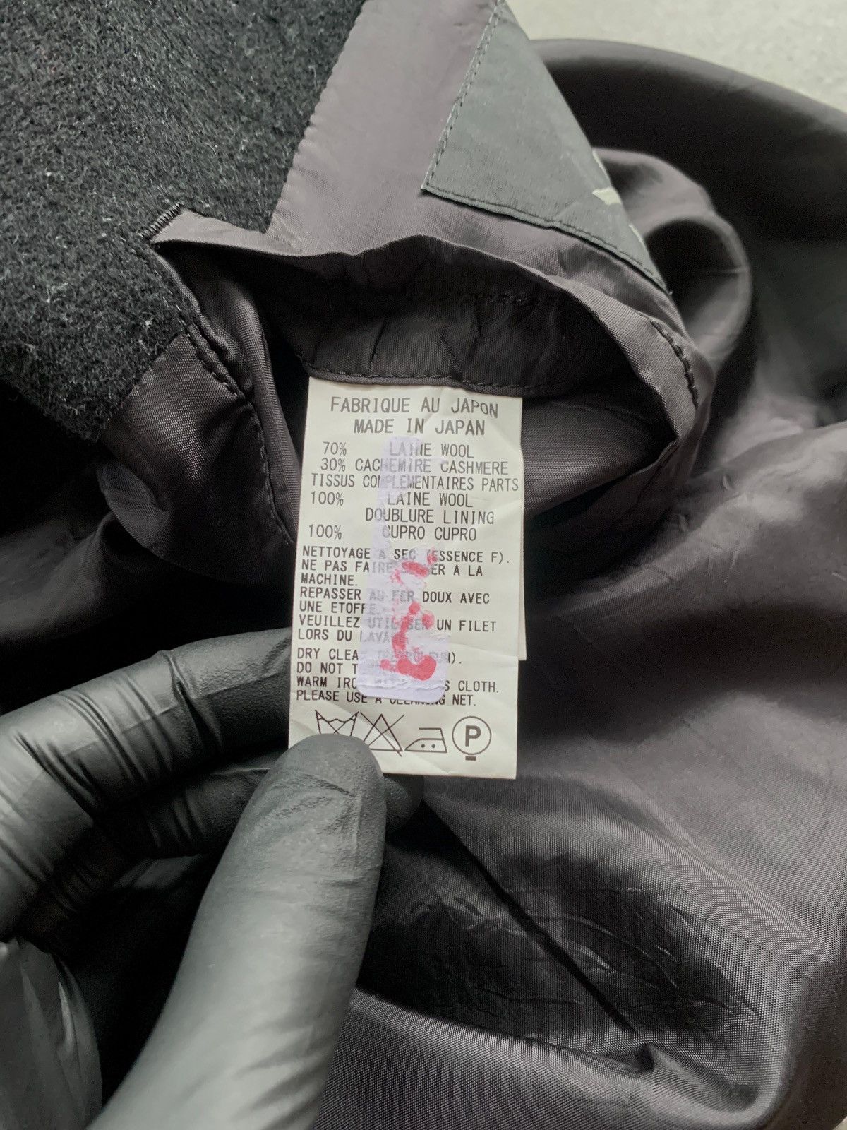 Yohji Yamamoto FREE TAX! Cashmere Blend Wide Collar Coat Size US L / EU 52-54 / 3 - 9 Thumbnail