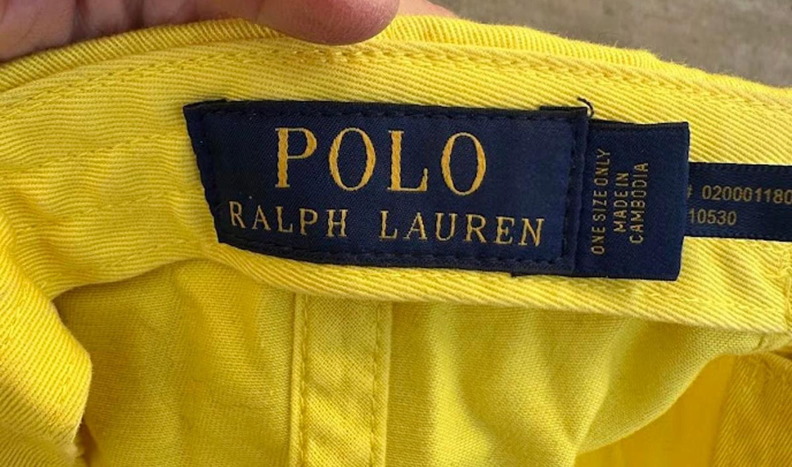 Polo Ralph Lauren Polo Ralph Lauren Yellow Strapback Hat Size ONE SIZE - 3 Thumbnail