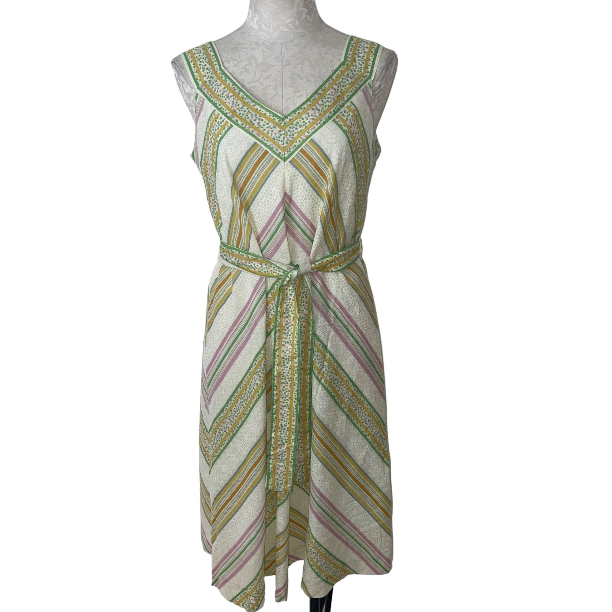 Krist Gudnason Vintage 70s Womens Dress Size M Multicolor