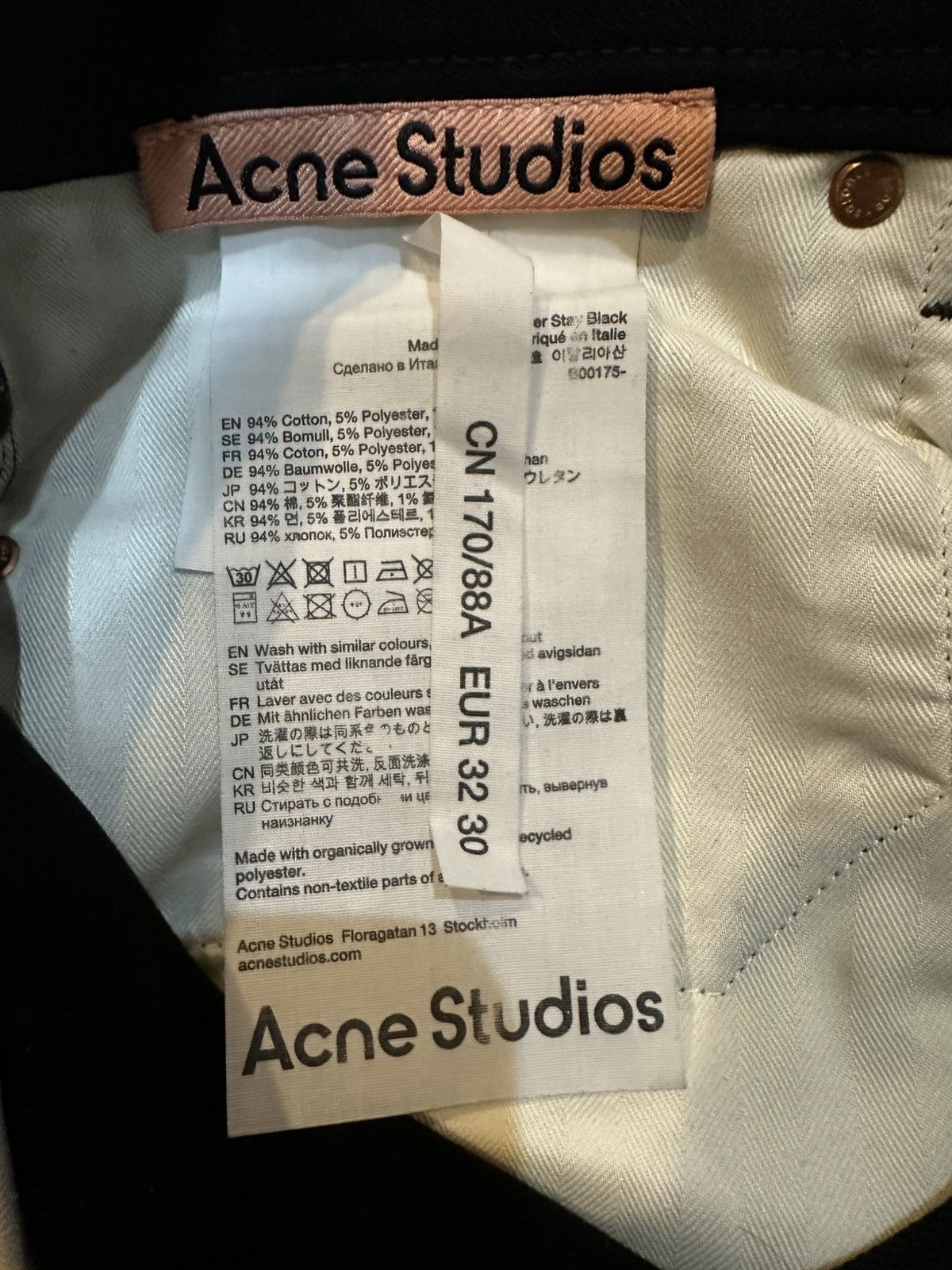Acne Studios Acne Studios River Stay Black jeans Size US 32 / EU 48 - 6 Thumbnail
