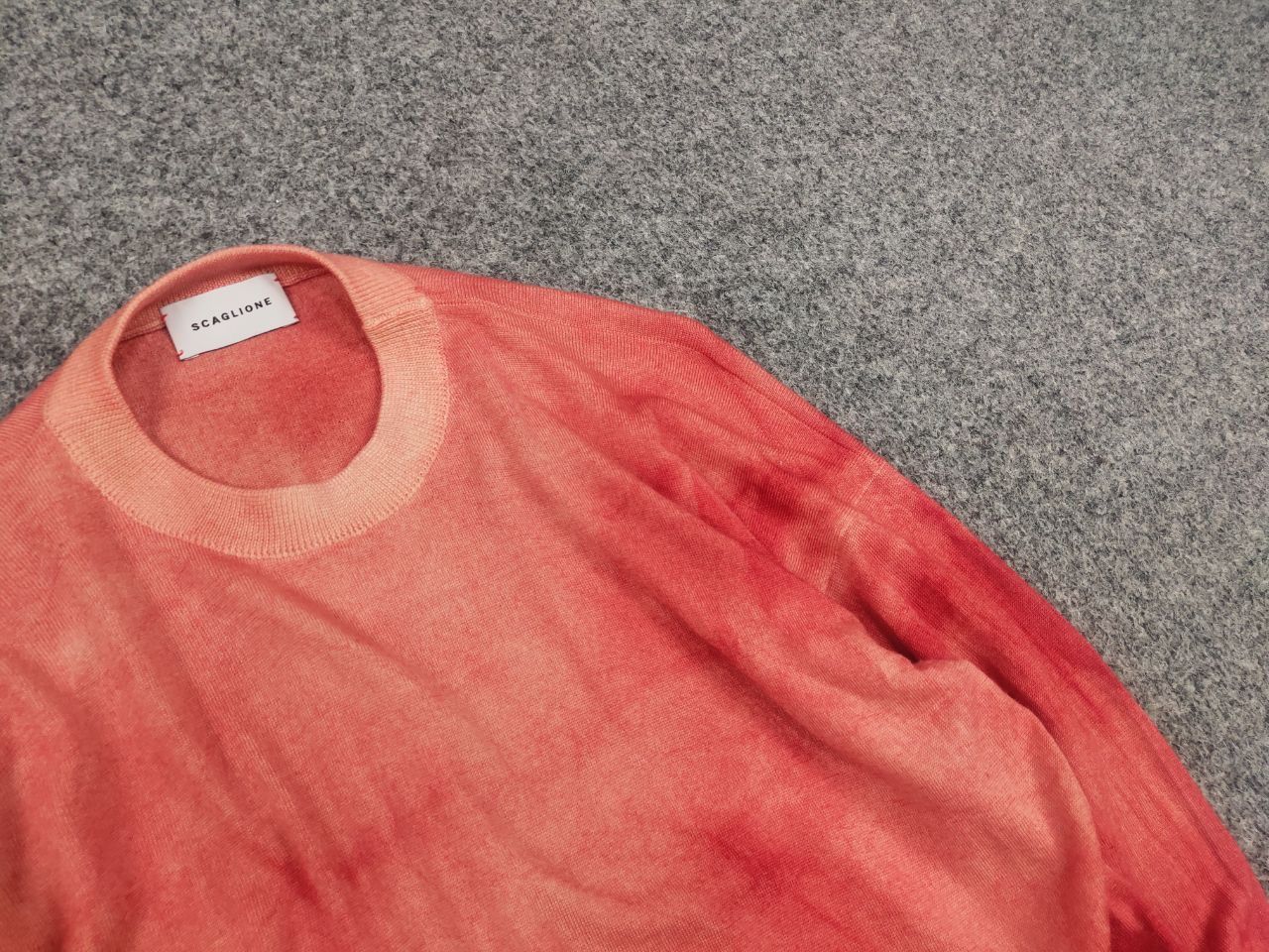 Other Scaglione Design merino x cashmere garment dyed red sweater Size M / US 6-8 / IT 42-44 - 7 Thumbnail