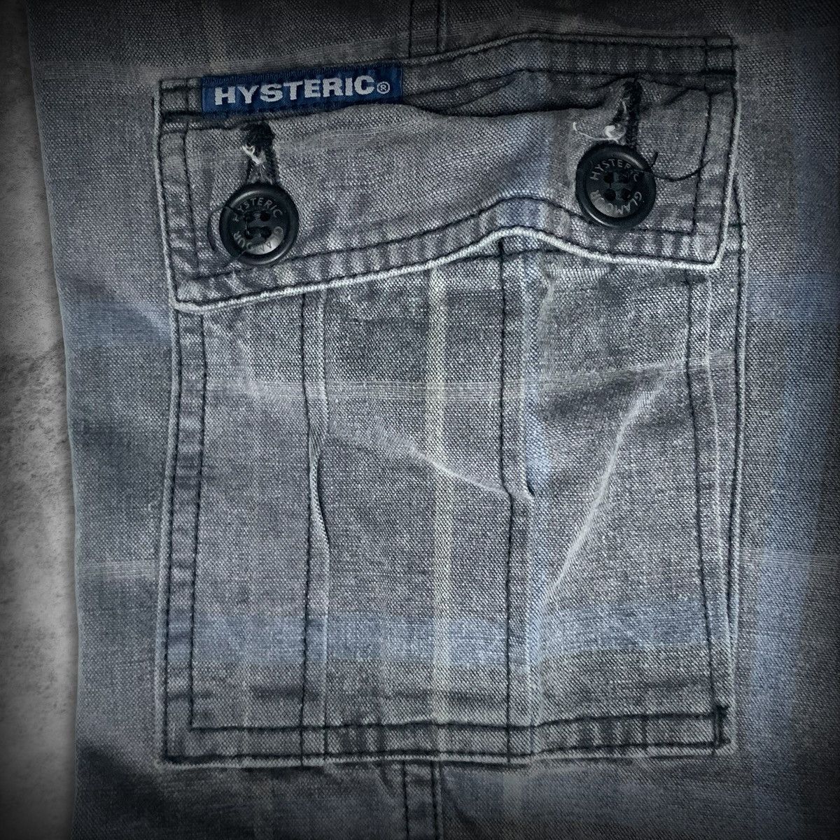 Hysteric Glamour Hysteric Glamour Grey Plaid Utility Slim Pants Size US 26 / EU 42 - 9 Thumbnail