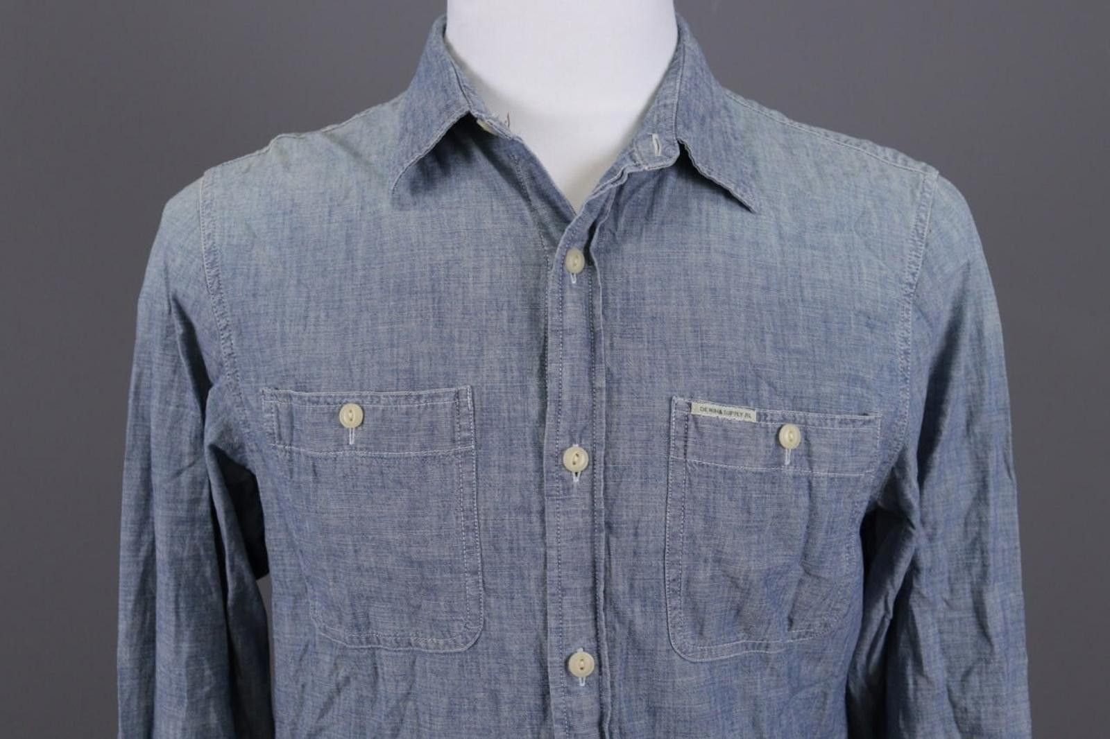 Denim & Supply Ralph Lauren Denim & Supply Ralph Lauren Blue Denim Pockets Shirt Size M Size US M / EU 48-50 / 2 - 2 Thumbnail