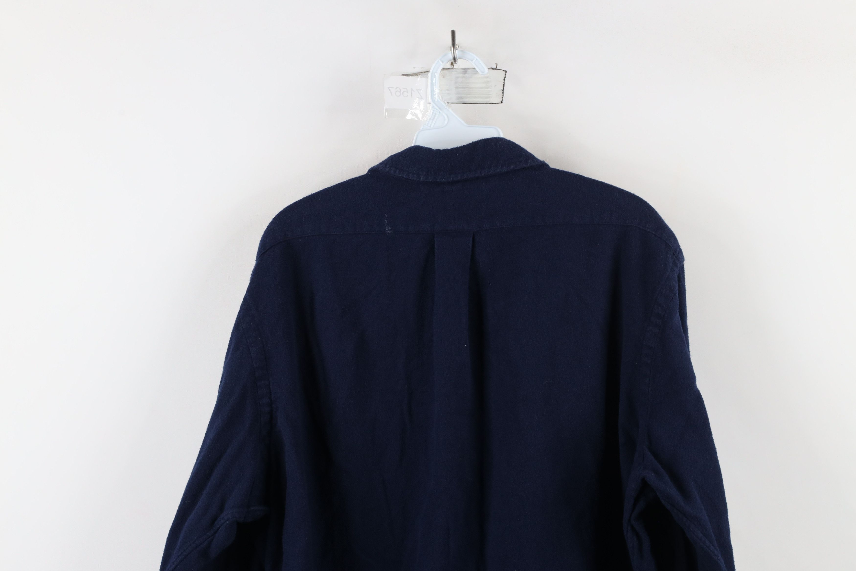 Polo Ralph Lauren Vintage 90s Ralph Lauren Flannel Collared Button Shirt Blue Size US XL / EU 56 / 4 - 12 Thumbnail
