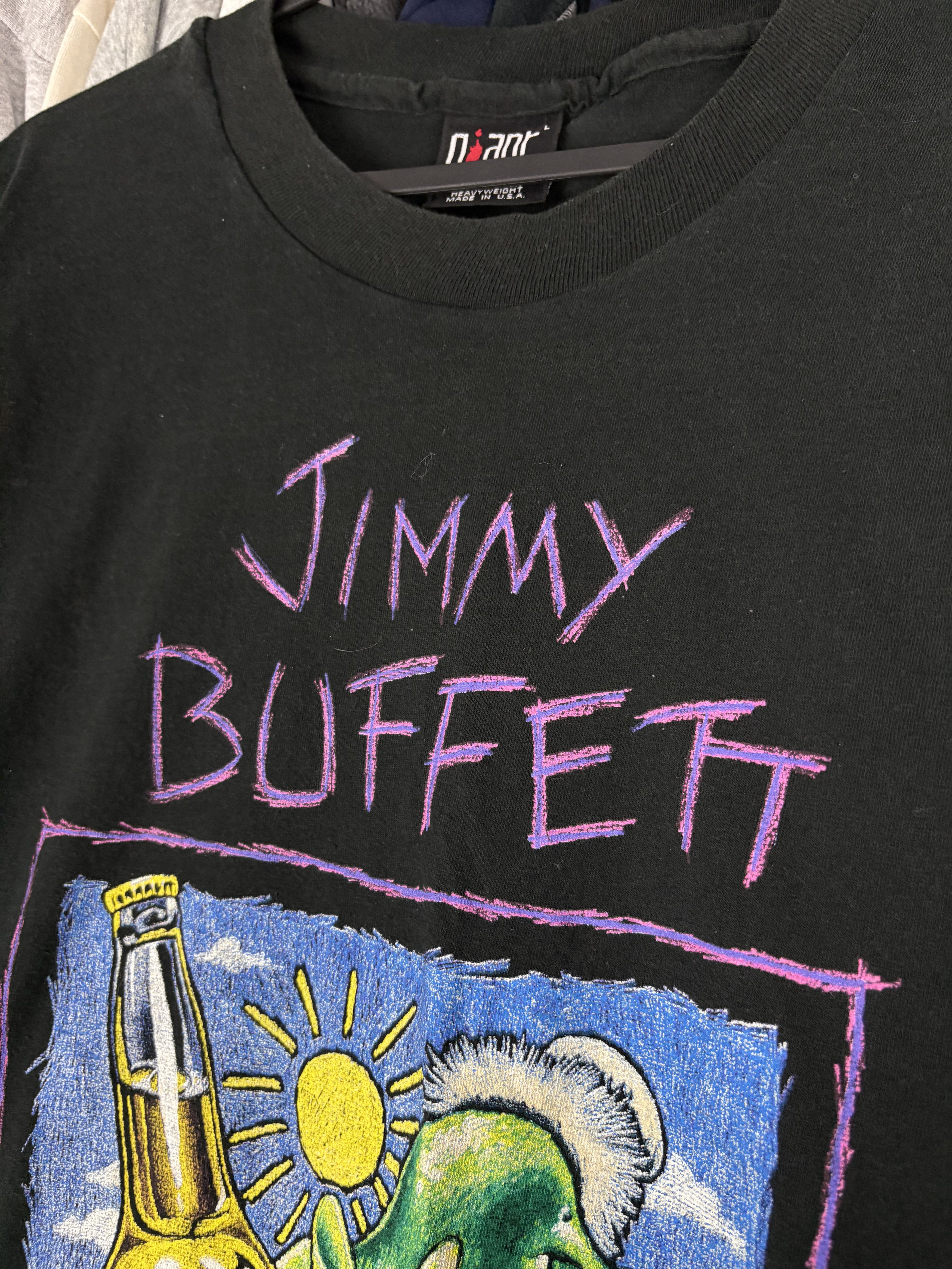Band Tees × Giant × Vintage Vintage Giant 1994 Jimmy Buffett Sunfaded Tour Tee Shirt Size US L / EU 52-54 / 3 - 4 Thumbnail