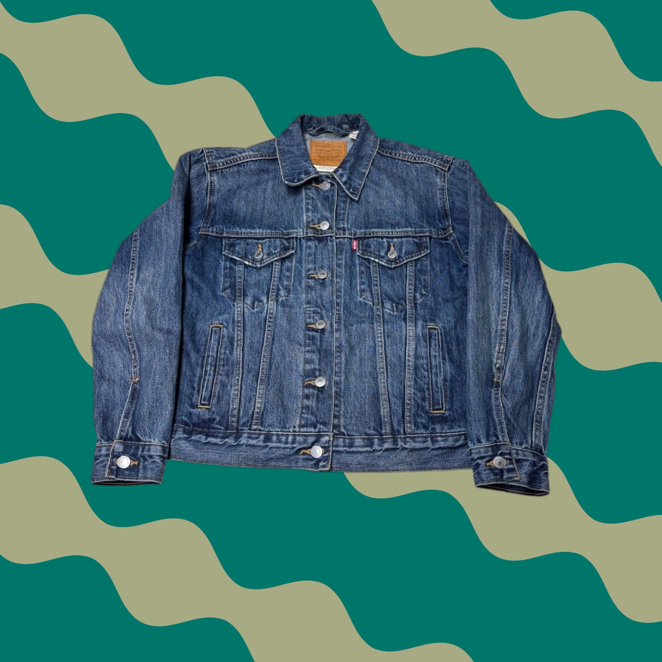 Denime Levi Strauss Premium Trucker Jacket Denim Blue Womens M Regular Size M / US 6-8 / IT 42-44 - 1 Thumbnail