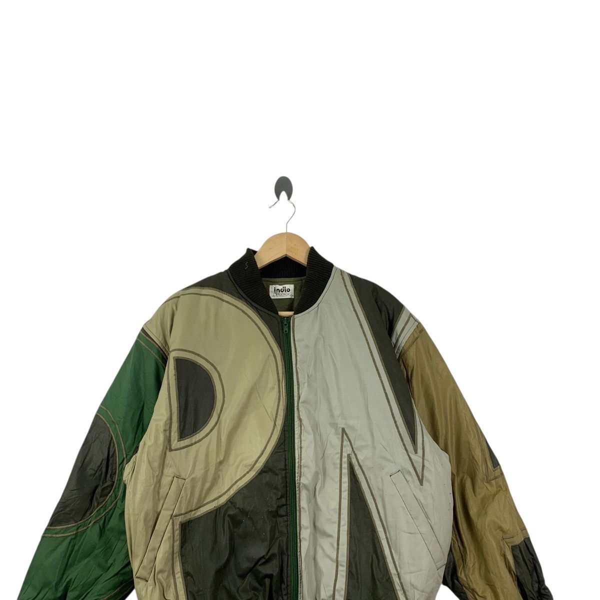 Vintage Vintage INDIO PIONEER PATCHWORK Over Print Bomber Jacket Size XXL / US 16-18 / IT 52-54 - 2 Thumbnail