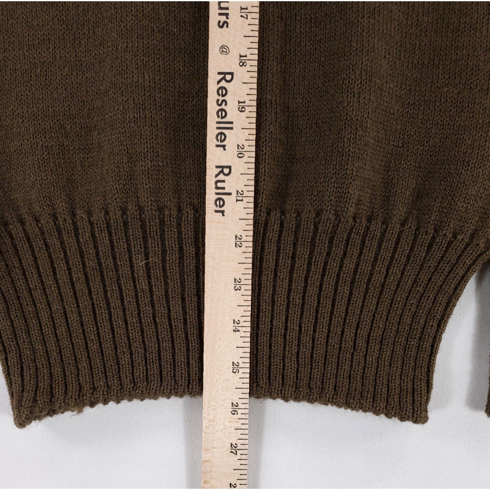 Vintage VINTAGE US Army Wool 5 Button Henley Pullover Sweater Mens M Green Size US M / EU 48-50 / 2 - 5 Thumbnail