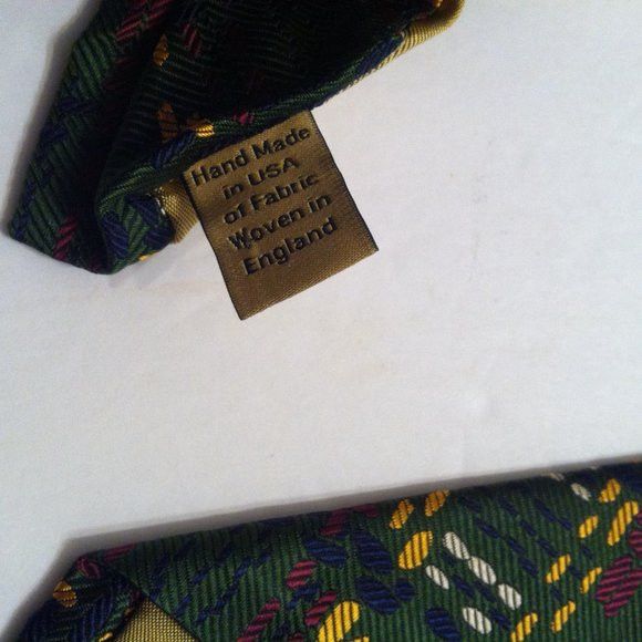 Hickey Freeman HICKEY FREEMAN MEN'S NEW GREEN 100%SILK TIE WIDTH: 3 7/8" Size ONE SIZE - 5 Thumbnail