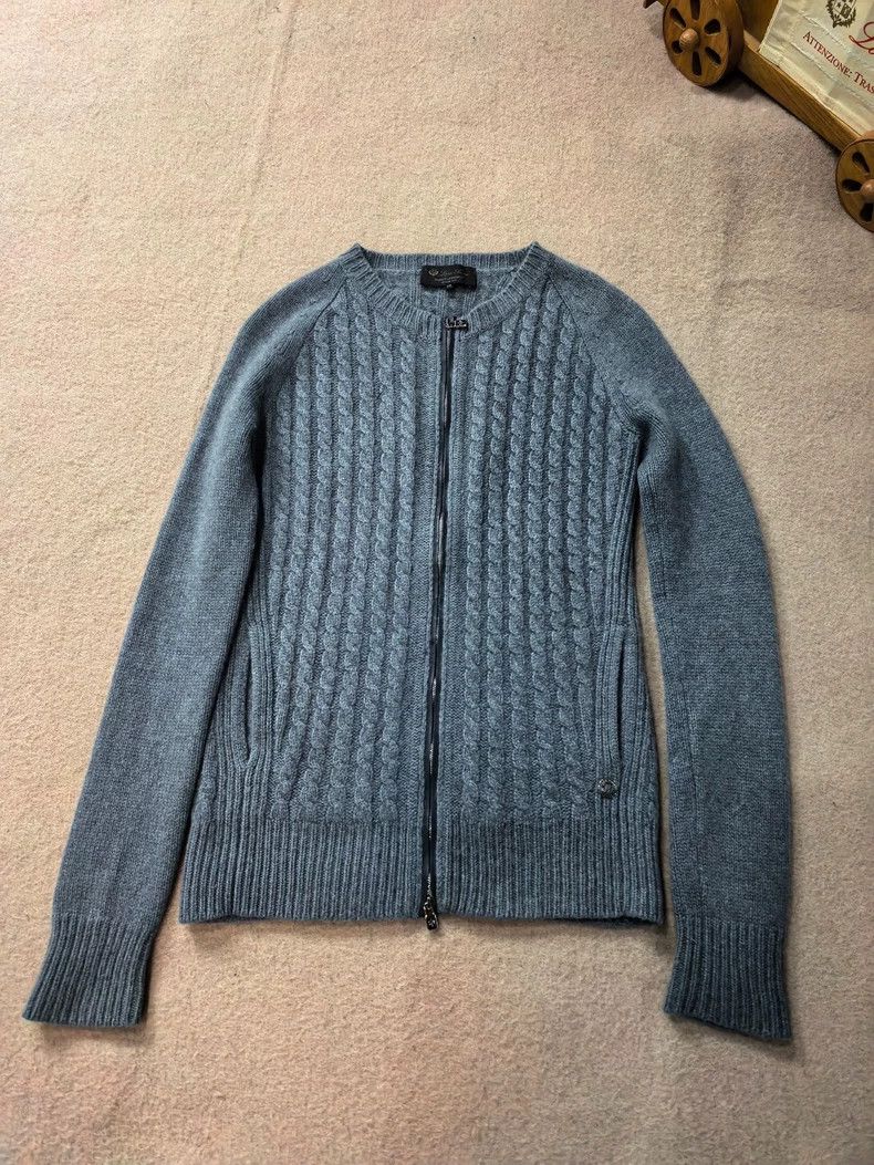 Loro Piana LORO PIANA A baby cashmere cardigan Size XS / US 0-2 / IT 36-38 - 1 Thumbnail