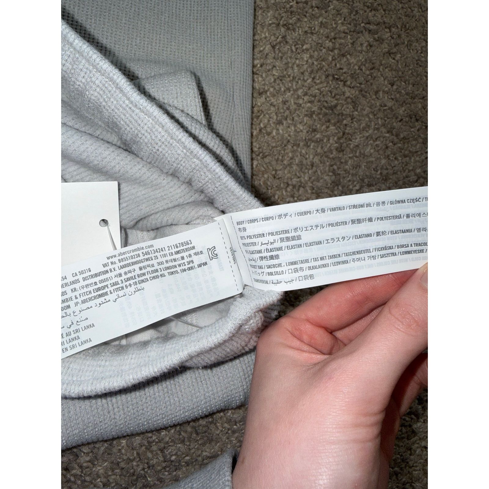 Hollister Hollister Gilly Hicks Cozy Waffle Jogger - Light Gray M Long Size 28" / US 6 / IT 42 - 4 Thumbnail