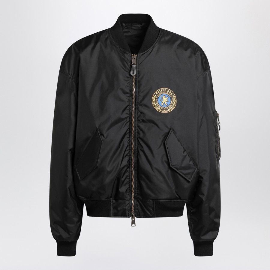 Balenciaga o1d2blof0226 Bomber Jacket in Black Size US M / EU 48-50 / 2 - 1 Thumbnail