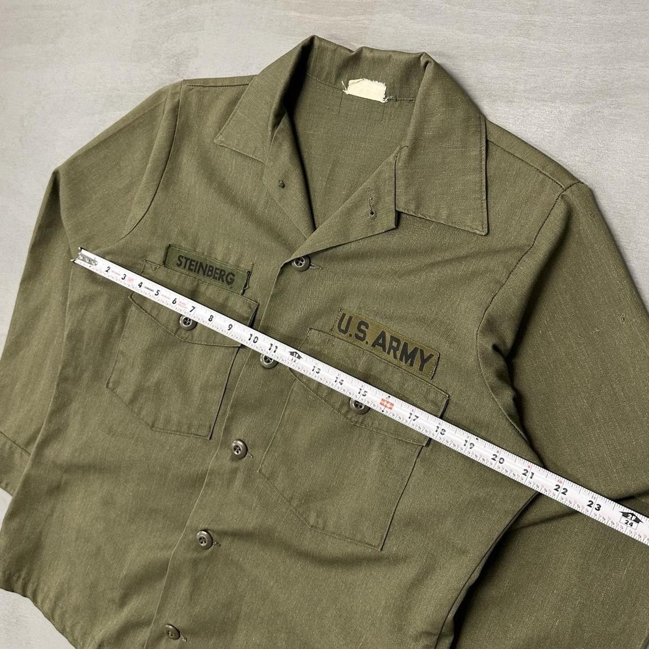 Vintage Vintage 70s U.S. Army Military Button Front Shirt Large Size US L / EU 52-54 / 3 - 3 Thumbnail