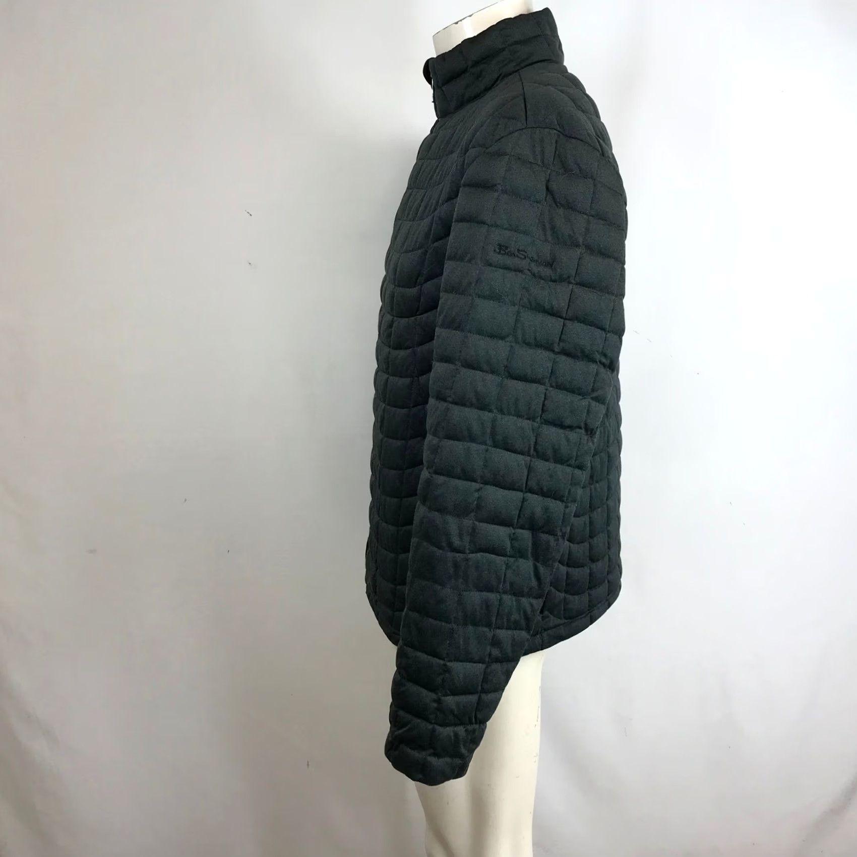 Ben Sherman Ben Sherman Quilted Puffer Jacket Charcoal Gray Full Zip Stand Collar Mens Size US M / EU 48-50 / 2 - 6 Thumbnail