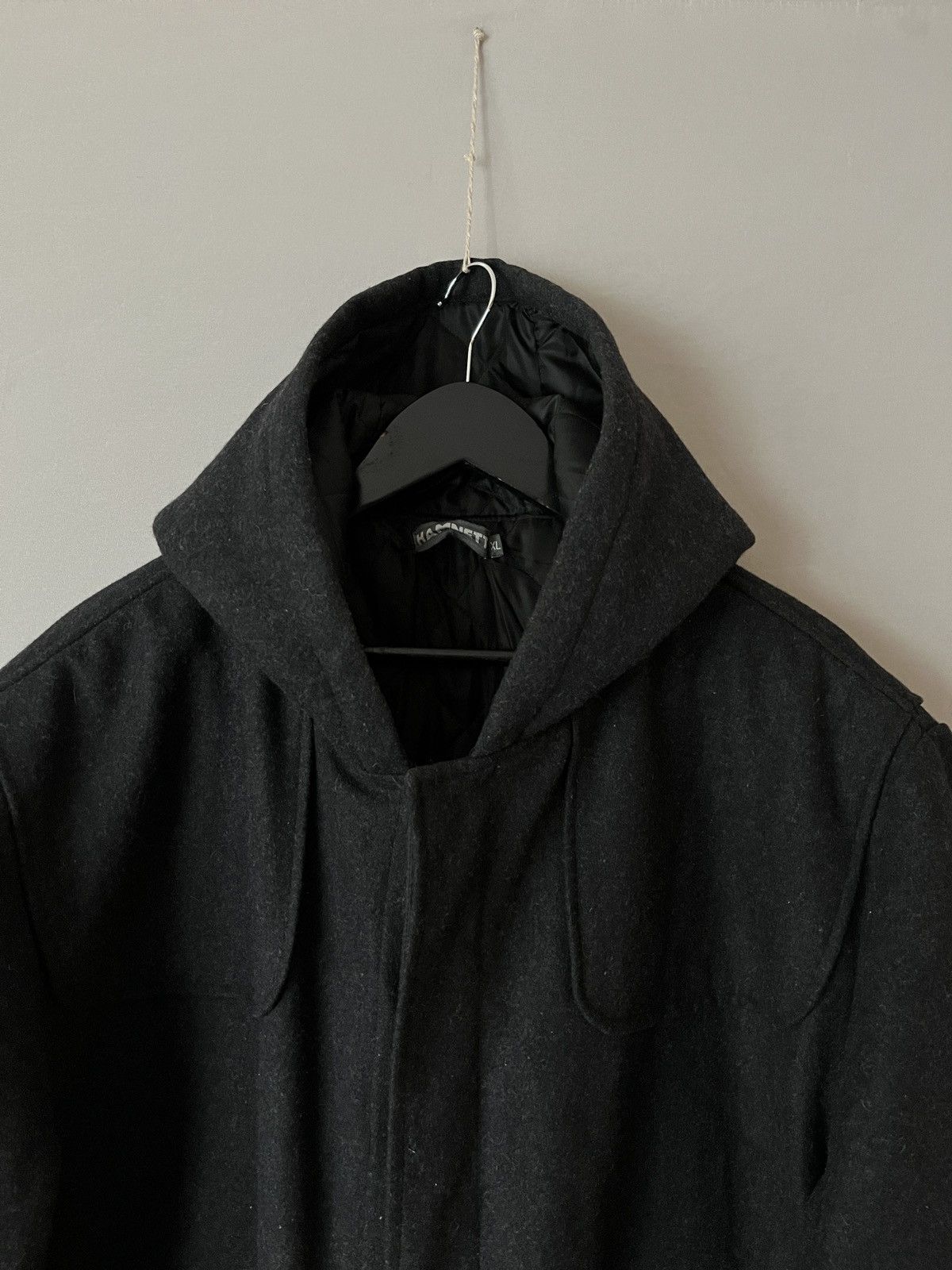 Katharine Hamnett London Katharine Hamnett Heavy Wool Gray Overcoat Duffle Coat Size US XL / EU 56 / 4 - 12 Thumbnail