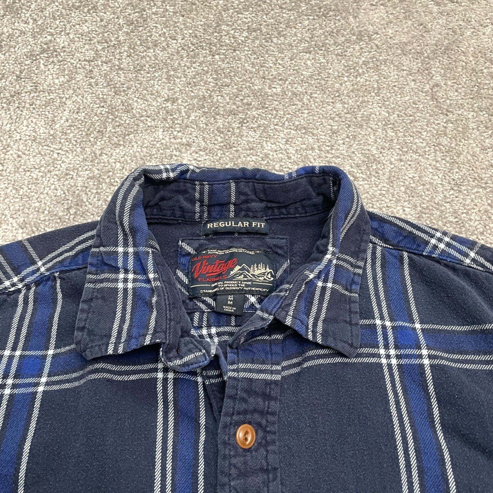 Old Navy VINTAGE Old Navy 90s Grunge Flannel Shirt Men’s Medium Blue Plaid Cotton Casual Size US M / EU 48-50 / 2 - 3 Thumbnail