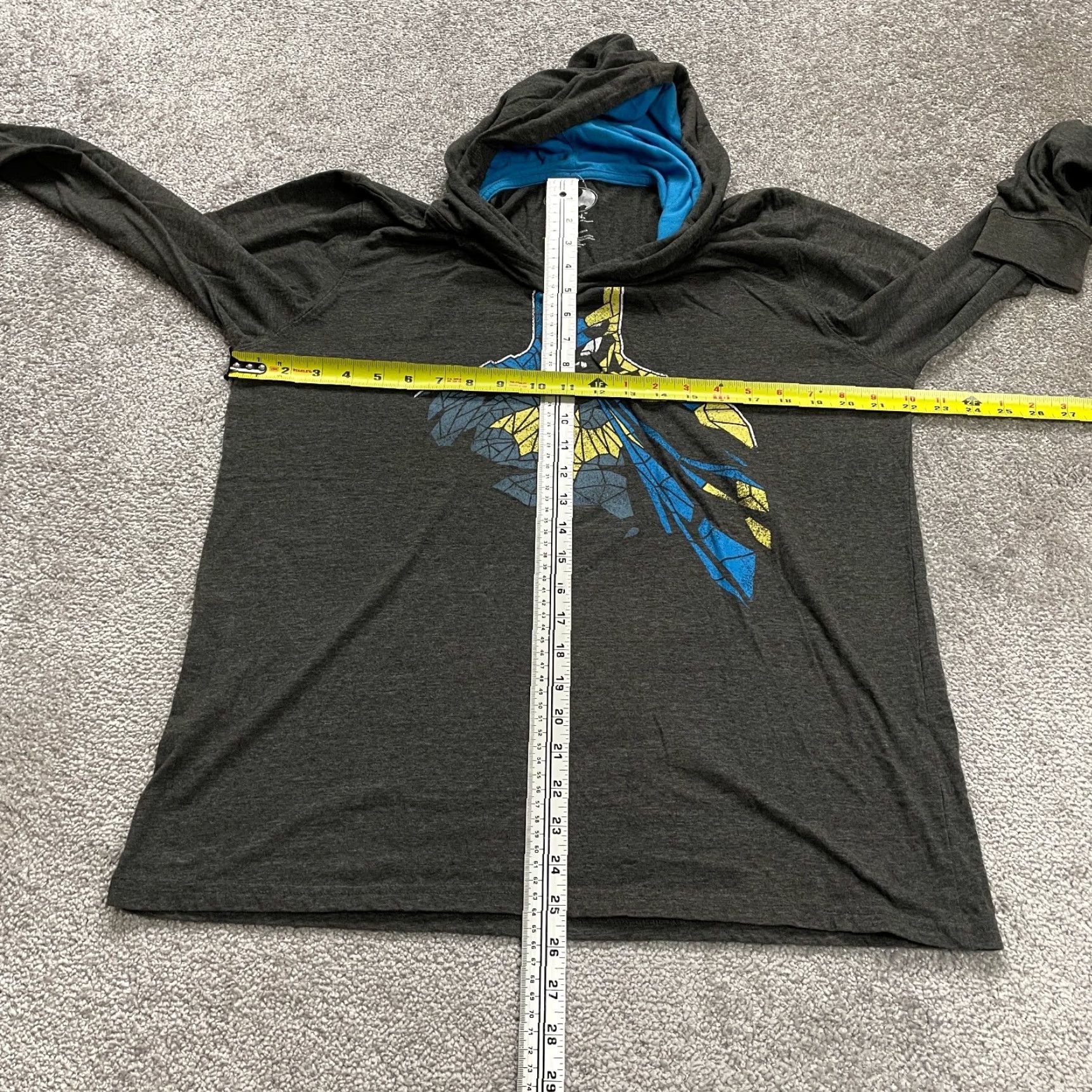 Vintage Batman Graphic Hoodie Shirt Mens Medium Gray Lightweight Pullover DC Comics Top Size US M / EU 48-50 / 2 - 5 Thumbnail