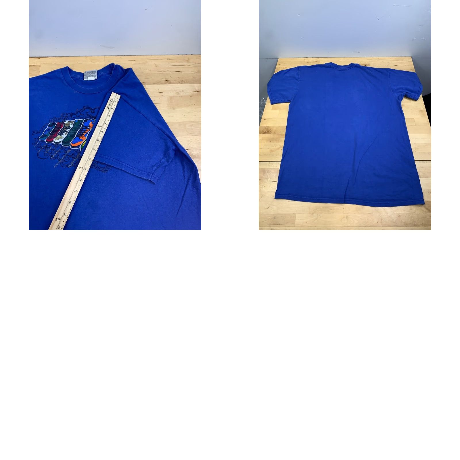Nike VINTAGE Nike Sportswear High Top Dunks Promo Shirt XL Blue Logo T-Shirt Men Short Sleeve Crew Neck Retro Y2K Sports 90s Distress Nike Air Size US XL / EU 56 / 4 - 8 Thumbnail