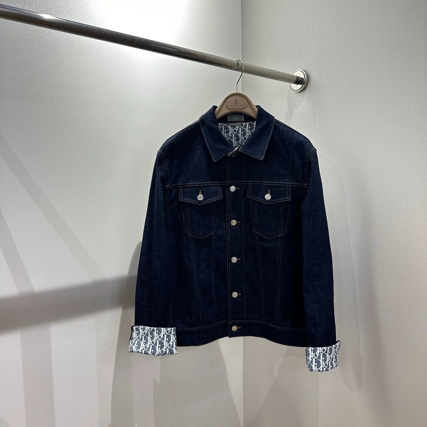 Dior Dior apr774 inner all-over monogram denim jacket 48 Size XL / US 12-14 / IT 48-50 - 1 Thumbnail