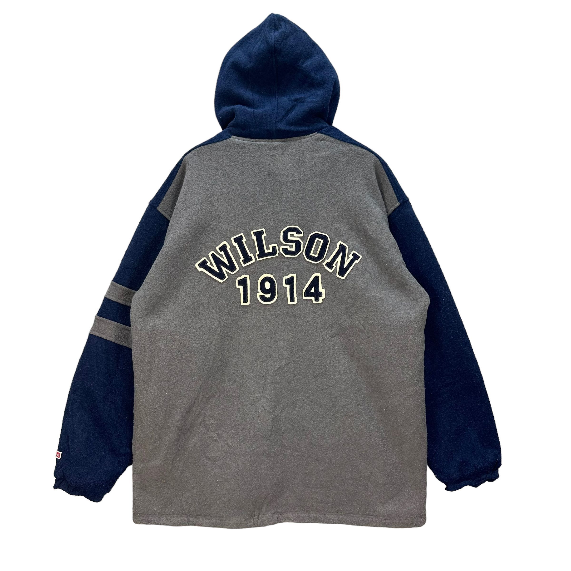 Wilson WILSON BACK BIG LOGO FLEECE HOODIE #8208-214 Size US L / EU 52-54 / 3 - 11 Thumbnail