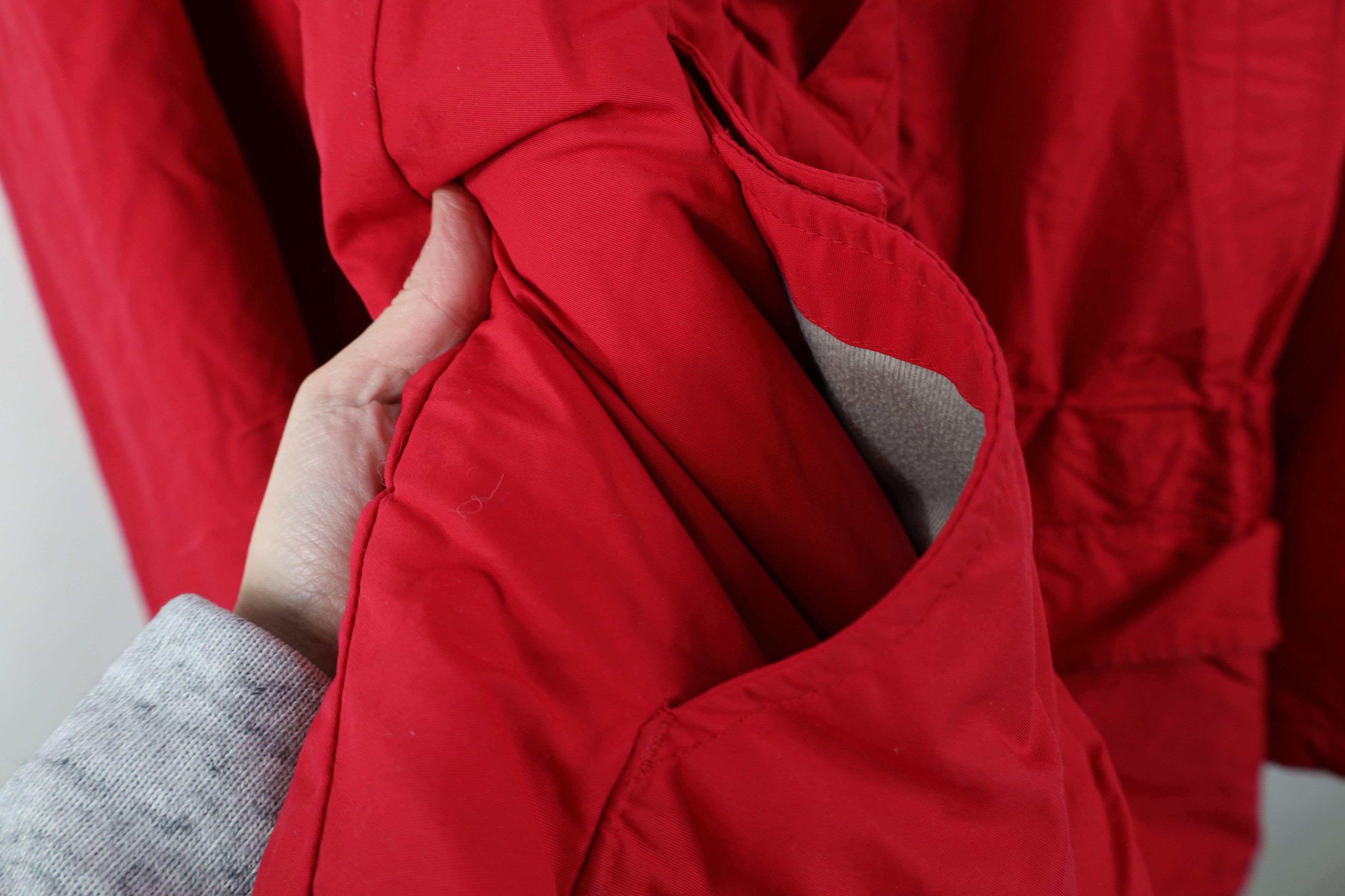 Lands' End Vintage 90s Y2K Lands End Lined Hooded Parka Jacket Coat Red Size US XL / EU 56 / 4 - 8 Thumbnail