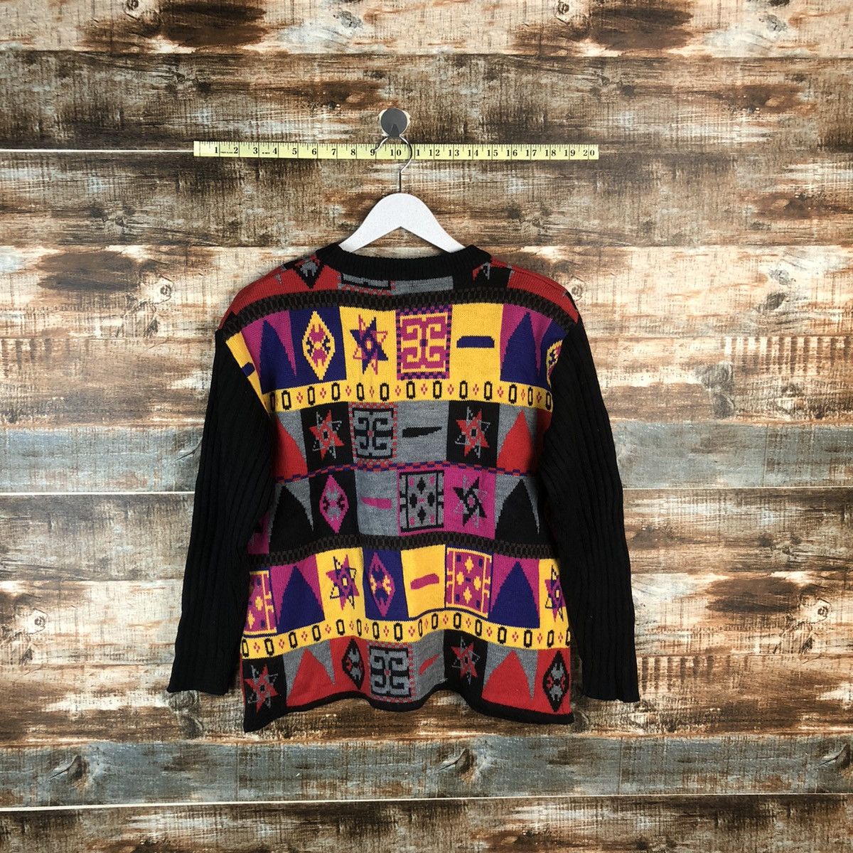 Vintage Mimo Salip Red vintage art Knitwear #A2001 Size M / US 6-8 / IT 42-44 - 13 Thumbnail