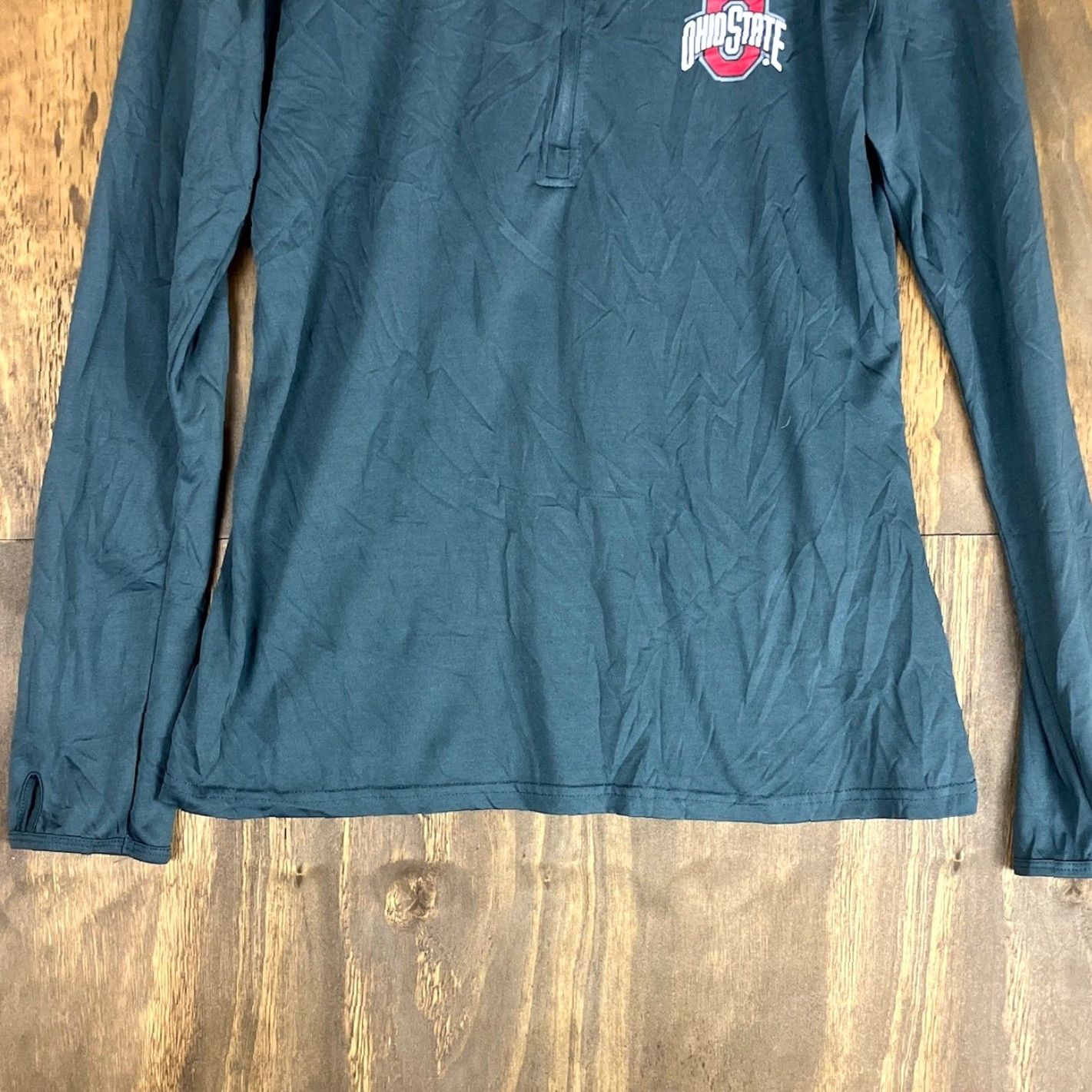 Vintage Ohio State Authentic Apparel Womens Sweatshirt Gray 1/4 Zip University Small S X-Small? Size S / US 4 / IT 40 - 3 Thumbnail