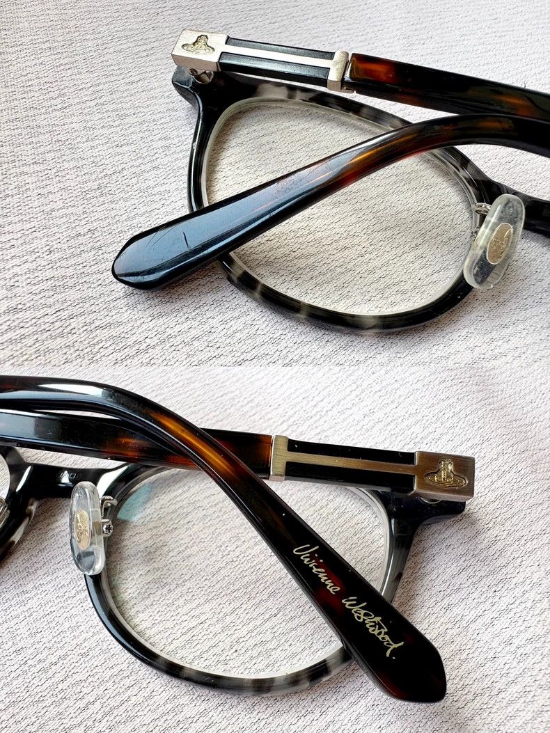 Vivienne Westwood Vivienne Westwood Vintage Brown Tortoise Shell Saturn Glas Size ONE SIZE - 5 Thumbnail