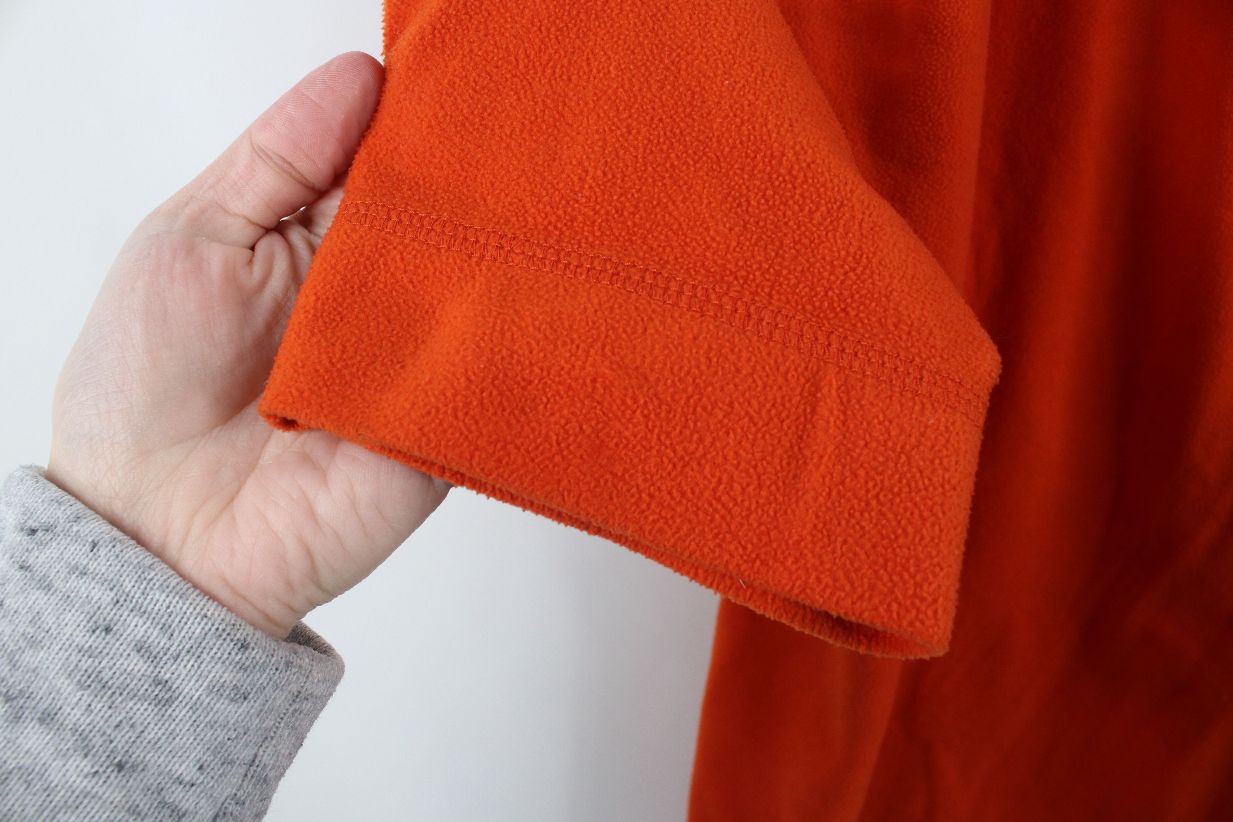Nautica × Vintage Vintage 90s Nautica Spell Fleece Crewneck Sweater Orange USA Size US XL / EU 56 / 4 - 6 Thumbnail