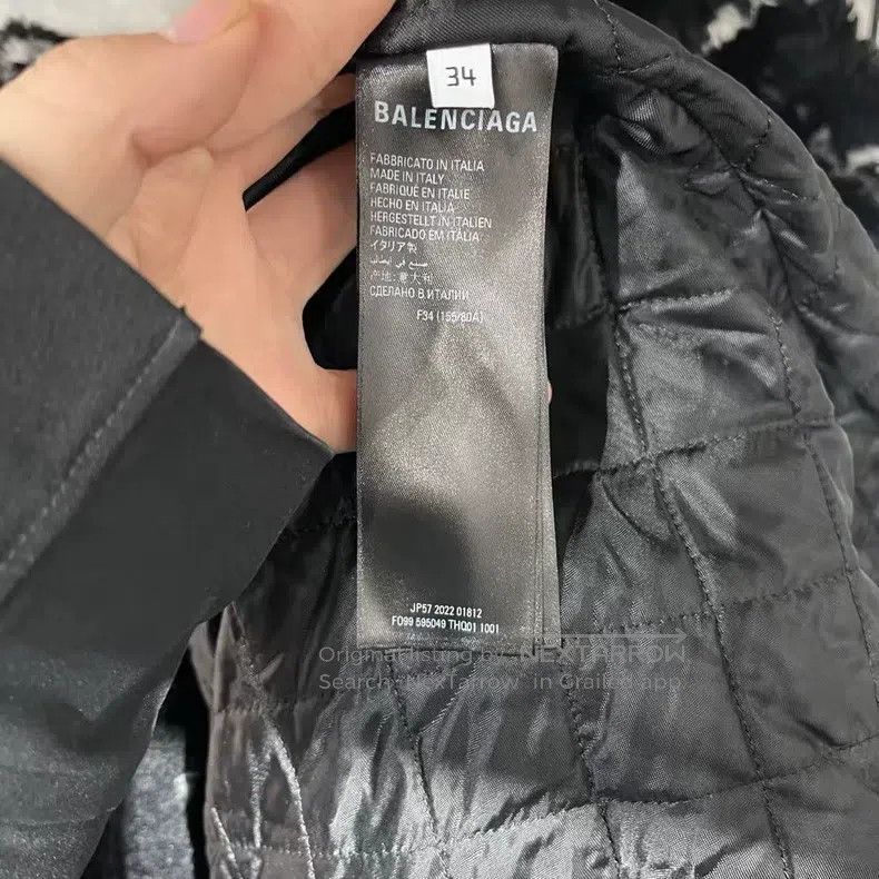Balenciaga Balenciaga Black Teddy Full Print Jacket Size XXS / US 00 / IT 34 - 6 Thumbnail