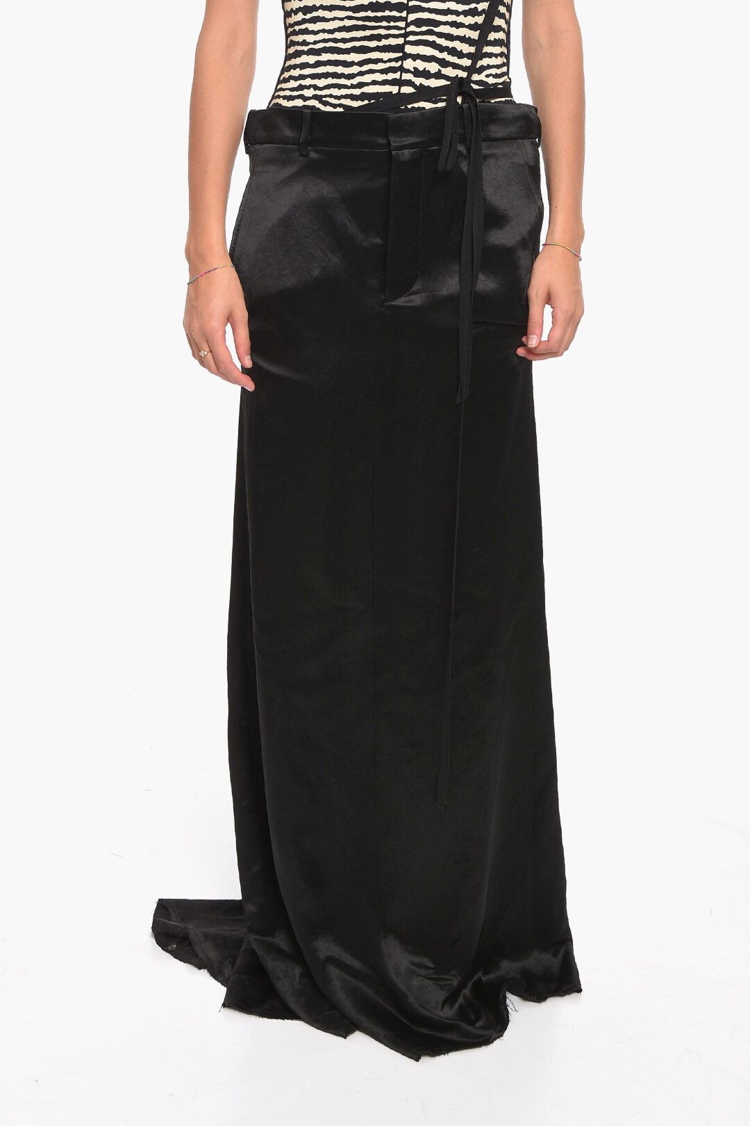 Image of Ann Demeulemeester Og1Mm0124 Skirt In Black, Women's (Size 40)