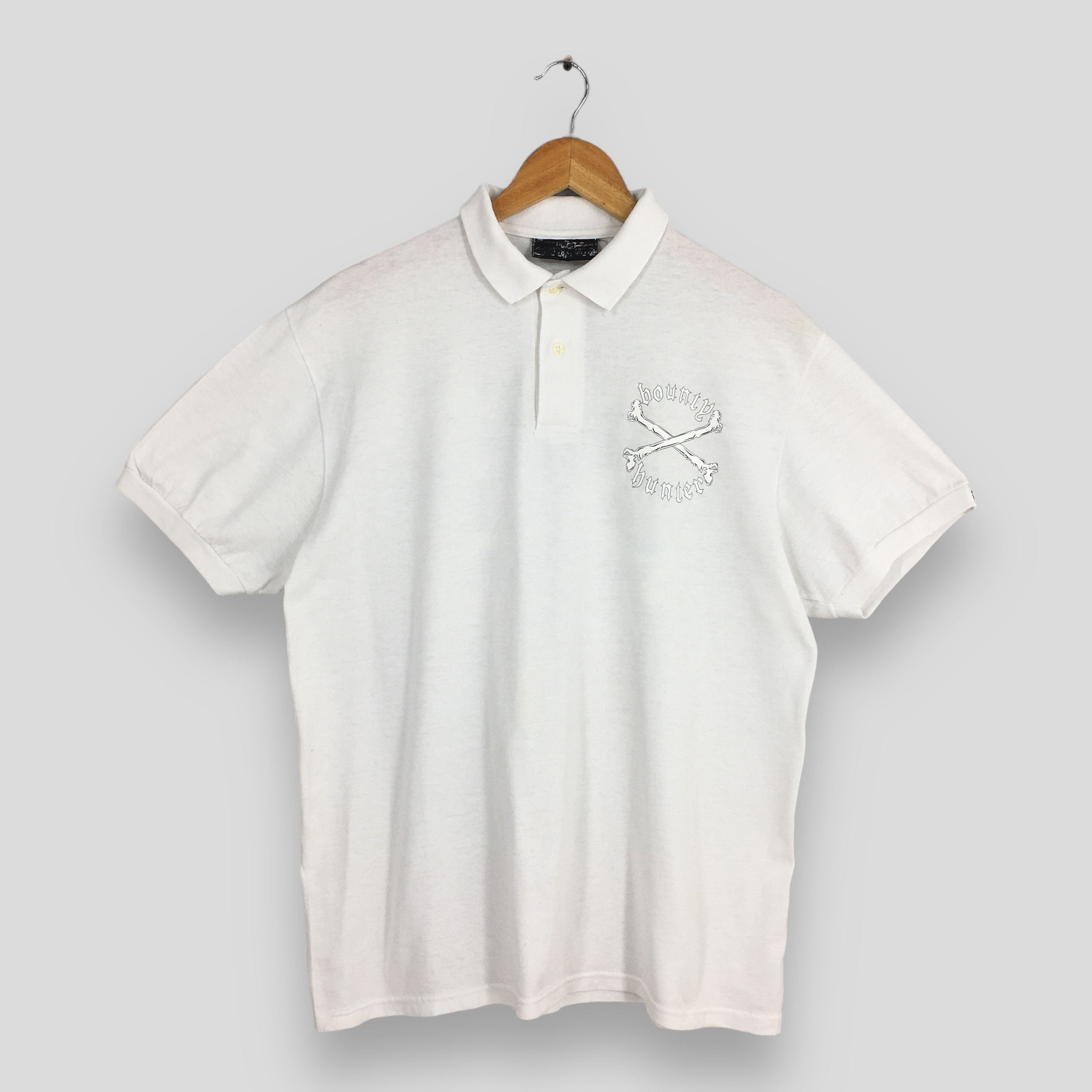 Bounty Hunter × Japanese Brand Vintage Bounty Hunter Japan Skull Bones Polo Shirt Medium Size US M / EU 48-50 / 2 - 1 Thumbnail