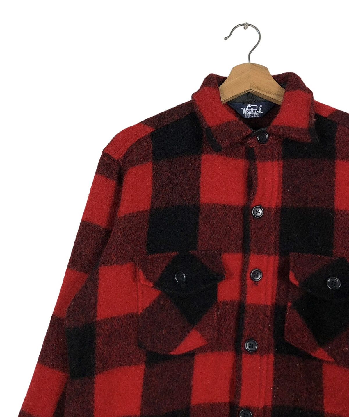 Vintage 🔥VINTAGE WORK JACKET WOOLRICH MADE IN USA TARTAN DESIGN Size US M / EU 48-50 / 2 - 9 Thumbnail