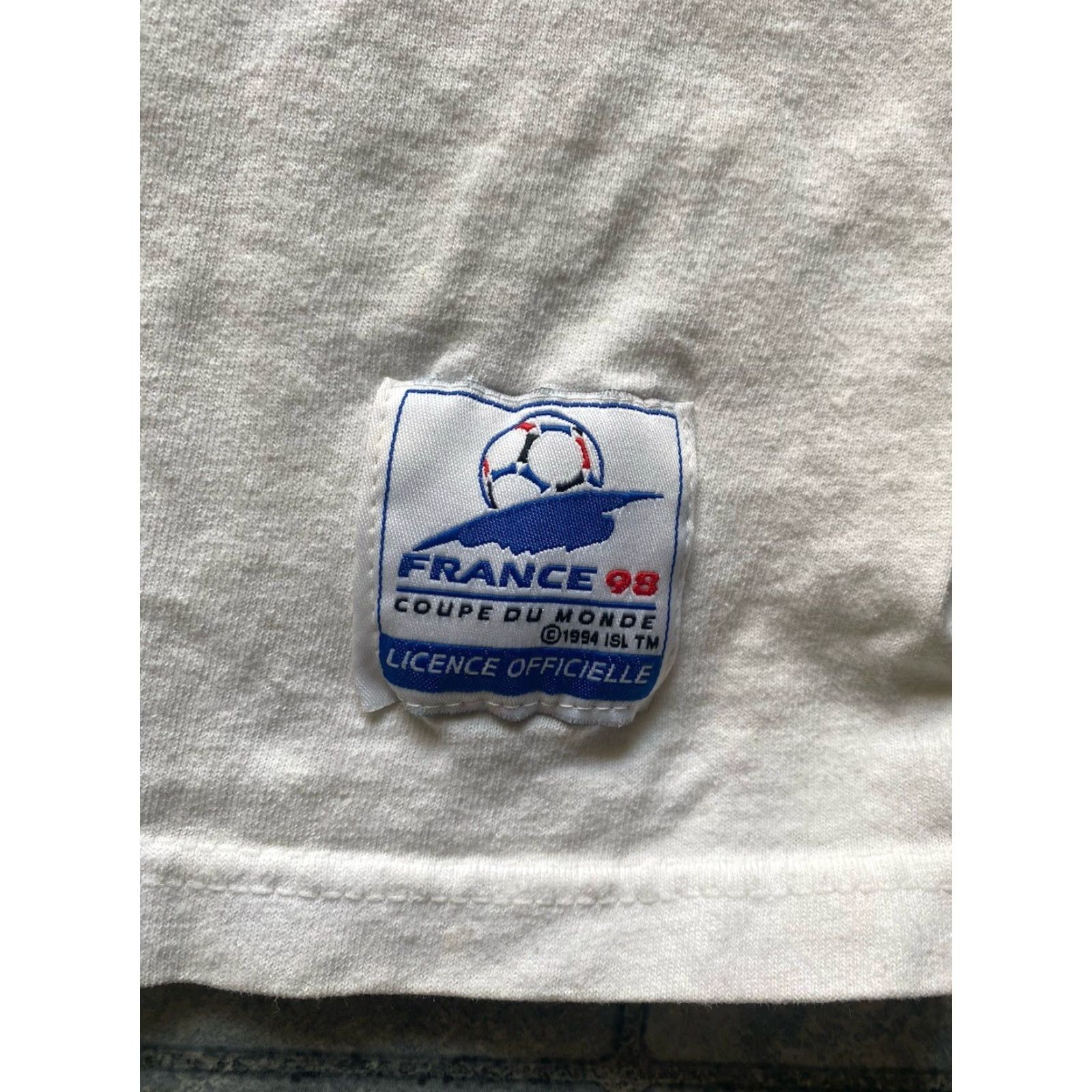 Adidas VINTAGE Adidas France 98 T Shirt Men’s L Coupe Du Monde Made In USA Shirt Mens L White 90s Sports Football Mens Size US L / EU 52-54 / 3 - 3 Thumbnail