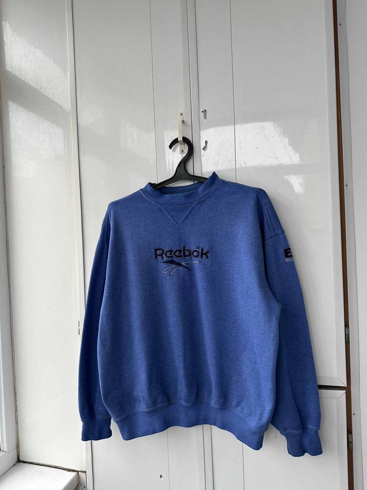 Reebok Vintage Reebok Oversize Sweatshirt Blue Big Logo Size US M / EU 48-50 / 2 - 2 Thumbnail