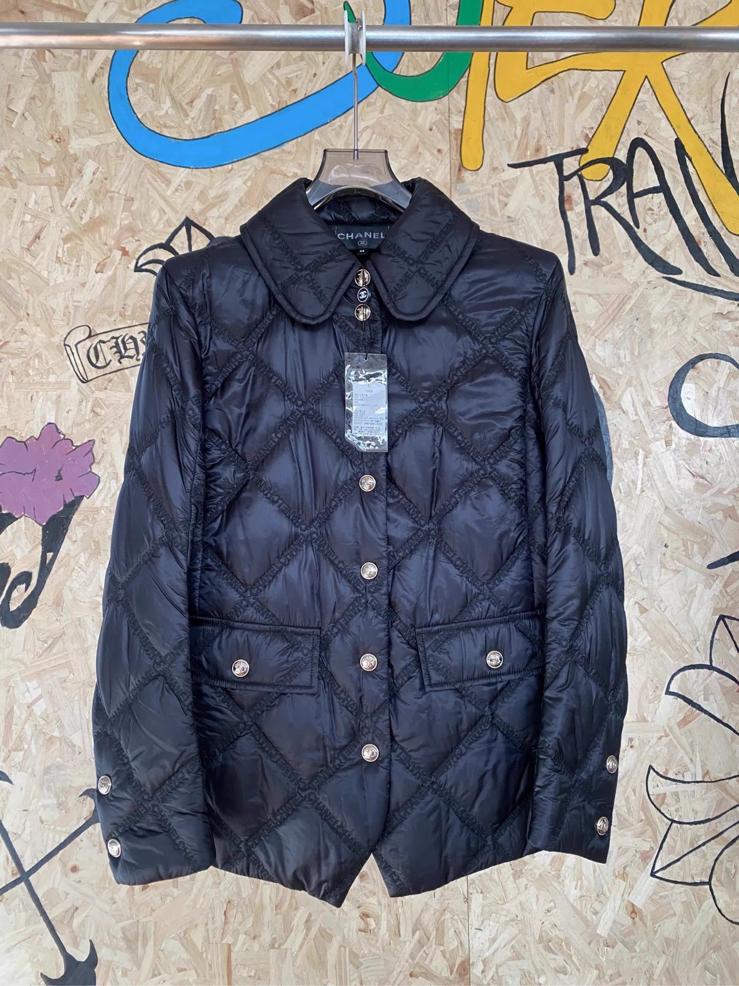 Chanel CHANEL mixed silk canvas cotton jacket 38 Size S / US 4 / IT 40 - 1 Thumbnail