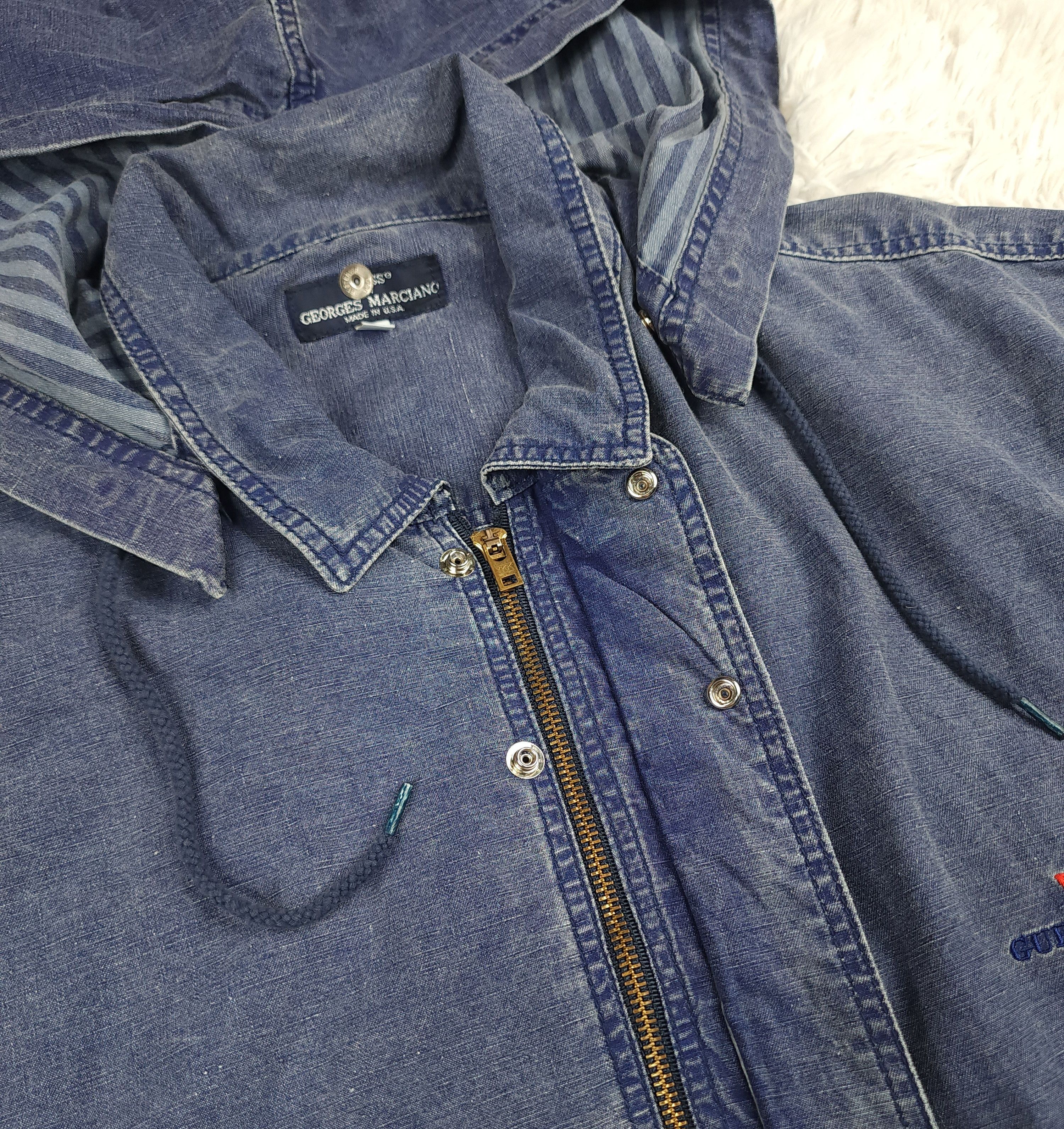 Guess Guess US by George Marciano denim hooded jacket Size XL Size US XL / EU 56 / 4 - 7 Thumbnail