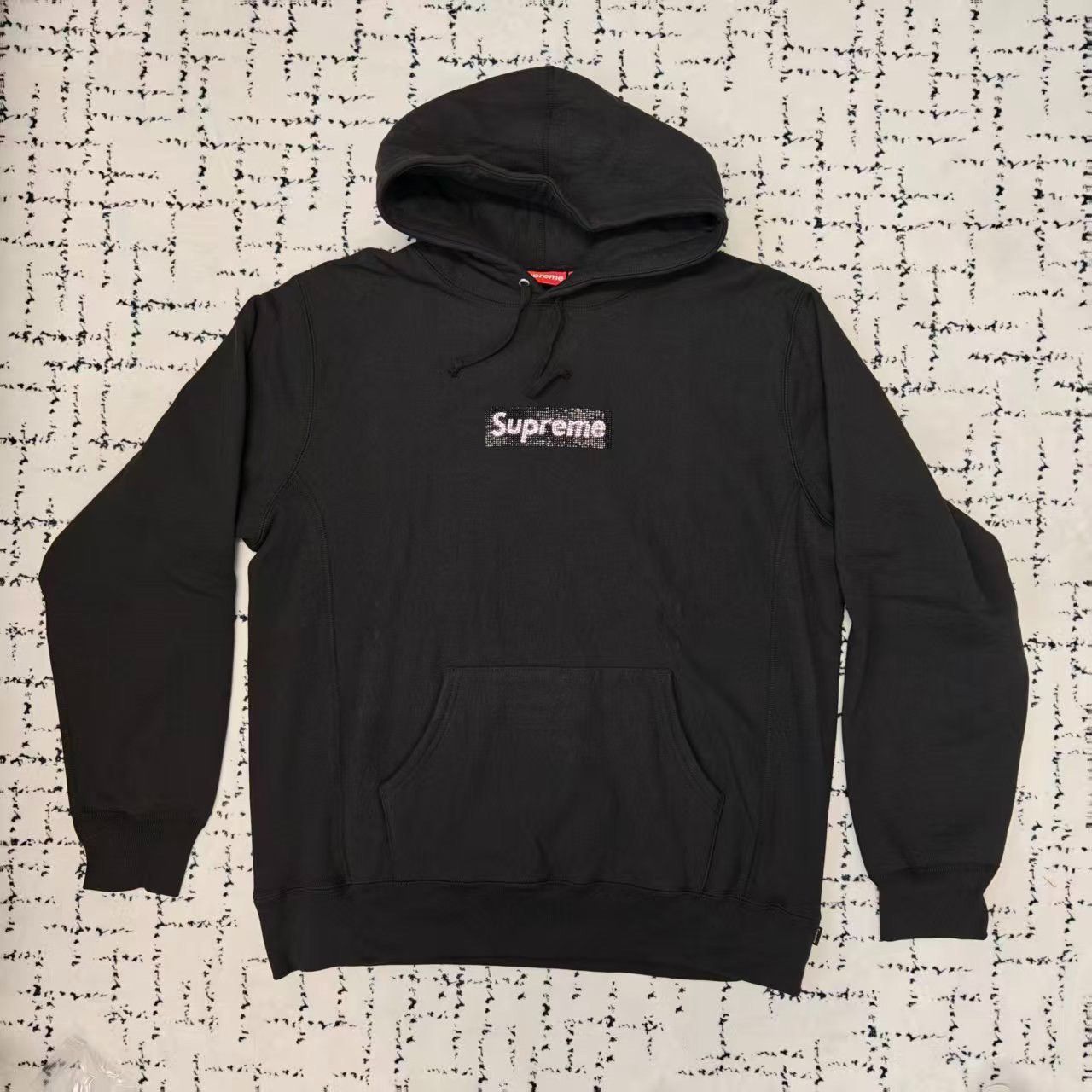 Supreme Swarovski Box Logo Hoodie | Grailed