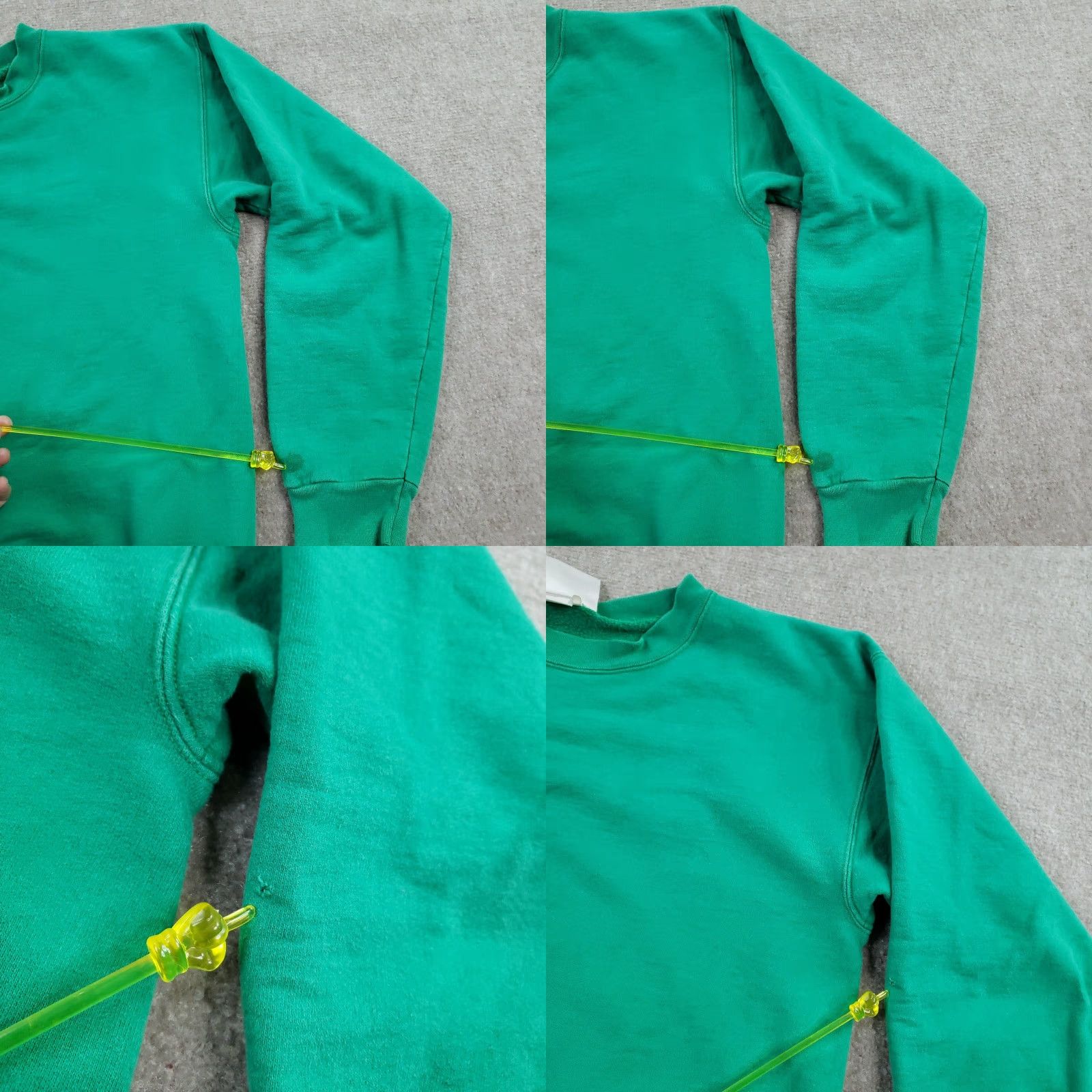 Hanes VINTAGE Hanes Sweatshirt Mens Small Green Cotton Crewneck Pullover Y2K - Shirt, Mens, Size S, Green, Cotton, Pullover, Crew Neck, Long Sleeve Size US S / EU 44-46 / 1 - 8 Thumbnail