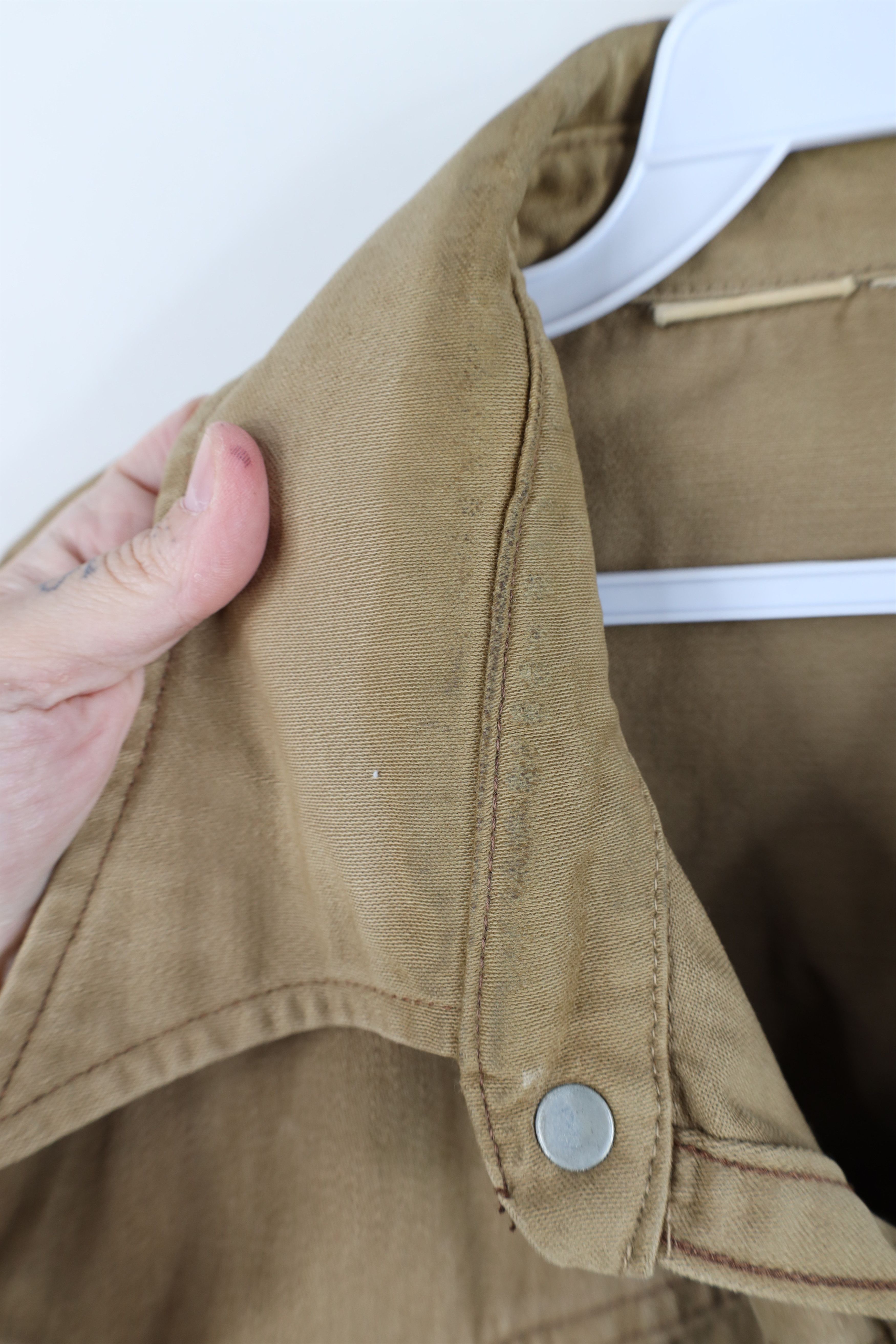 Vintage Vintage 60s 70s Heavy Western Chamois Cloth Shirt Jacket USA Size US XXL / EU 58 / 5 - 9 Thumbnail