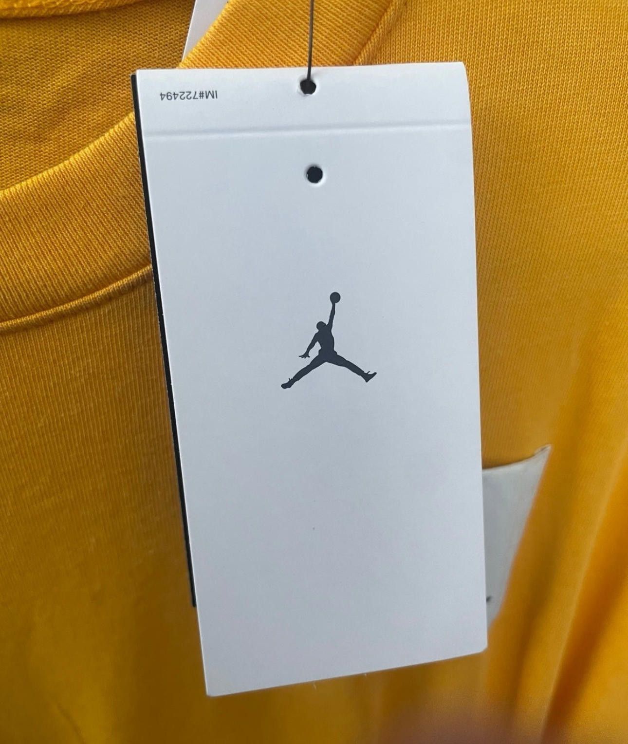 Designer Nike Jordan Flight Essentials Oversized Yellow Tee Size US XXL / EU 58 / 5 - 7 Thumbnail