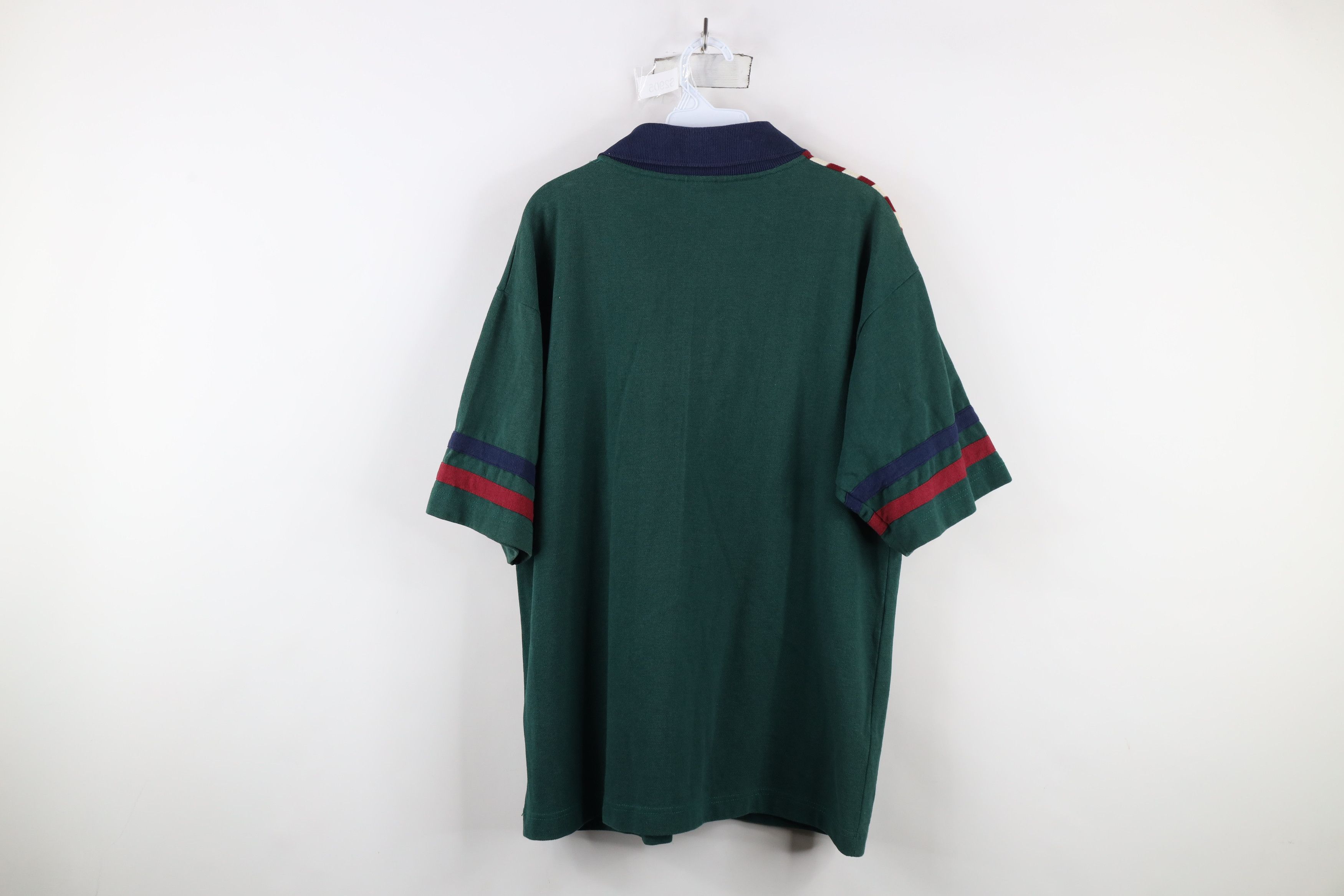 Vintage Vintage 90s Streetwear Cancun Shark Striped Polo Shirt Size US XL / EU 56 / 4 - 9 Thumbnail