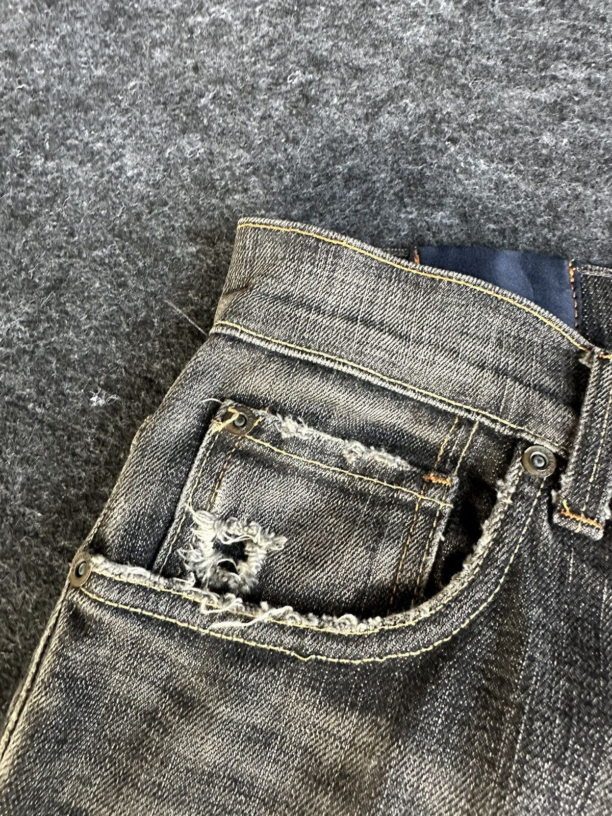 Vintage Vintage Sacred Blue Usa Flare Denim D452 Size US 32 / EU 48 - 13 Thumbnail