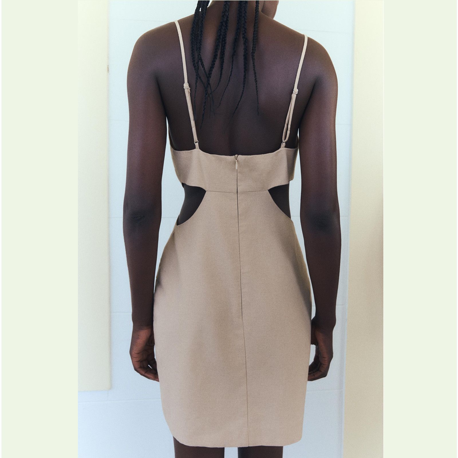 Zara ZARA Linen-Blend Mini Dress NWT Size L / US 10 / IT 46 - 18 Thumbnail