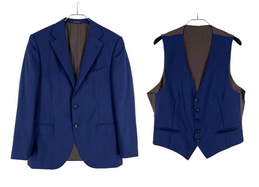 Suitsupply Lazio Wool Formal Blazer Waistcoat Suit EU:26; UK/US:42S Size 42S - 1 Thumbnail