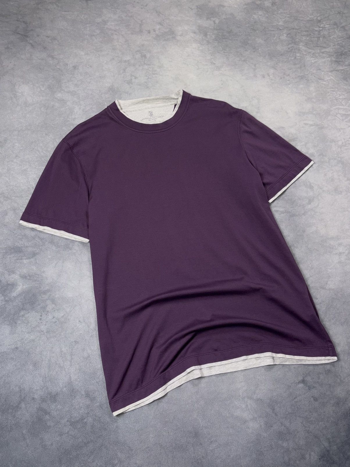 Brunello Cucinelli BRUNELLO CUCINELLI VINTAGE LUXURY LAYERED T SHIRT Size US XL / EU 56 / 4 - 2 Thumbnail