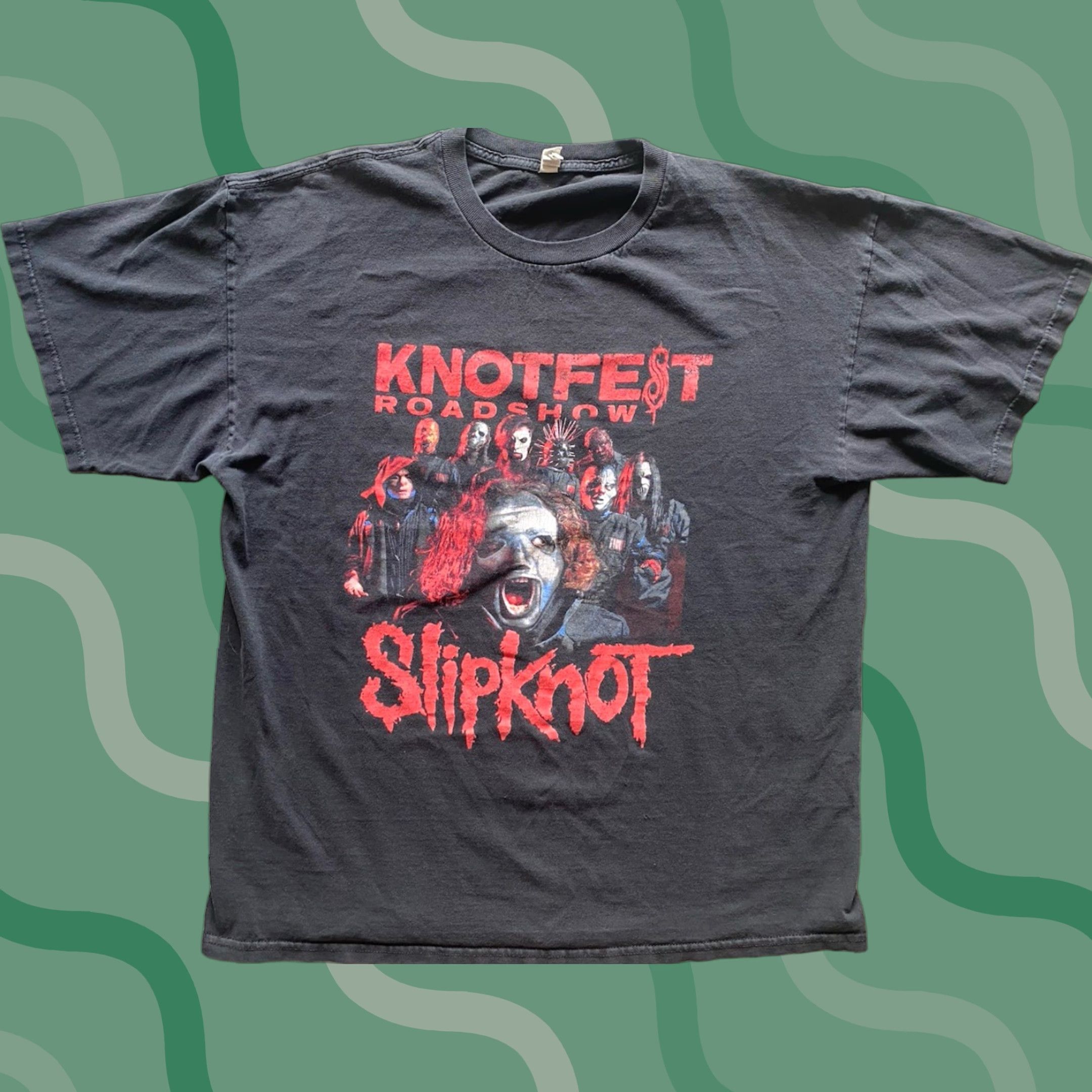 Vintage Knotfest Roadshow Slipknot Band Graphic Tee Alstyle Men XL T-Shirt Black Short Sleeve 2019 Band Mens XL Size US XL / EU 56 / 4 - 1 Thumbnail