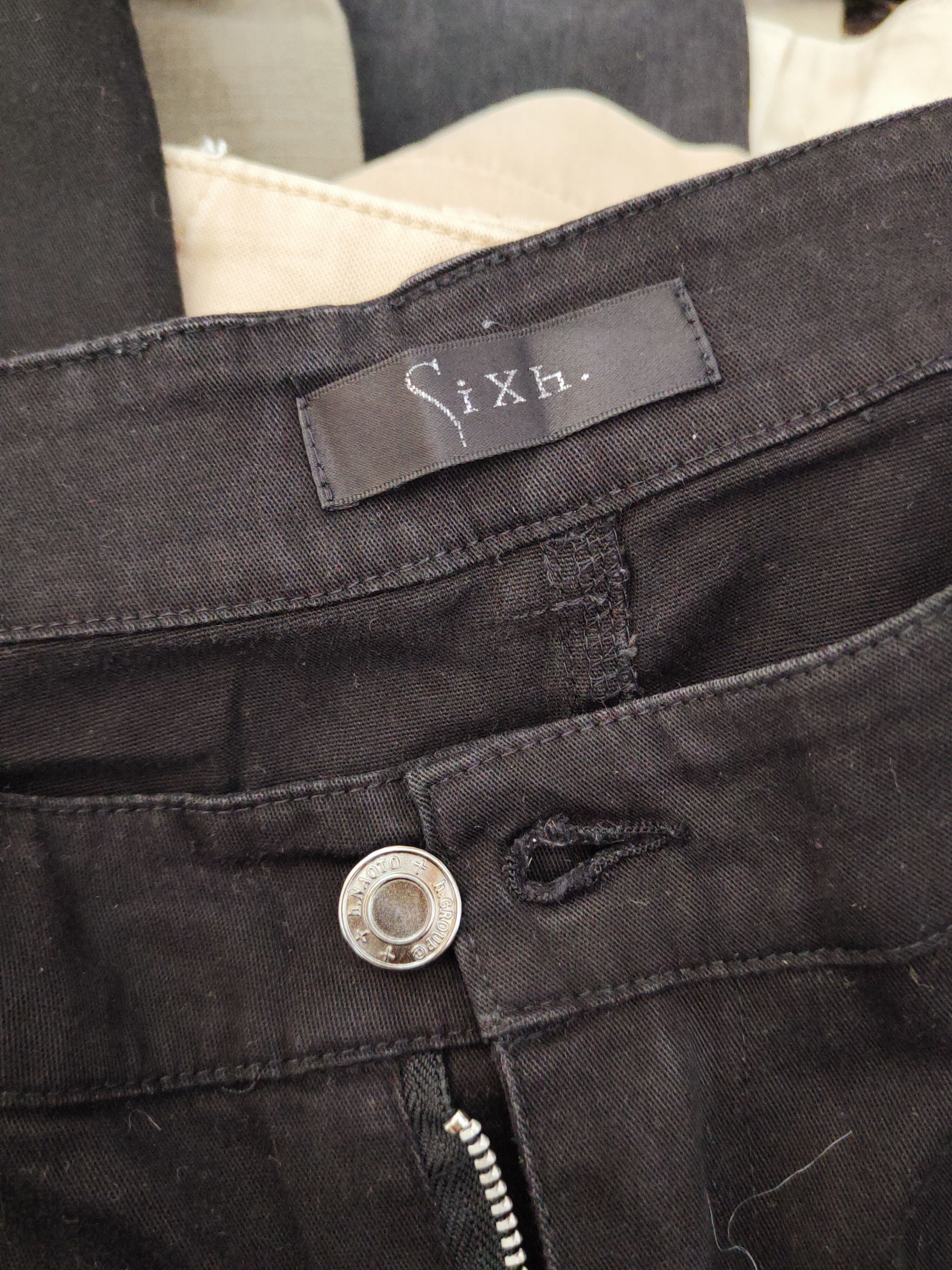 If Six Was Nine DL Sixh Black punk Multipocket Casual Pants #W076 Size 30" / US 8 / IT 44 - 13 Thumbnail