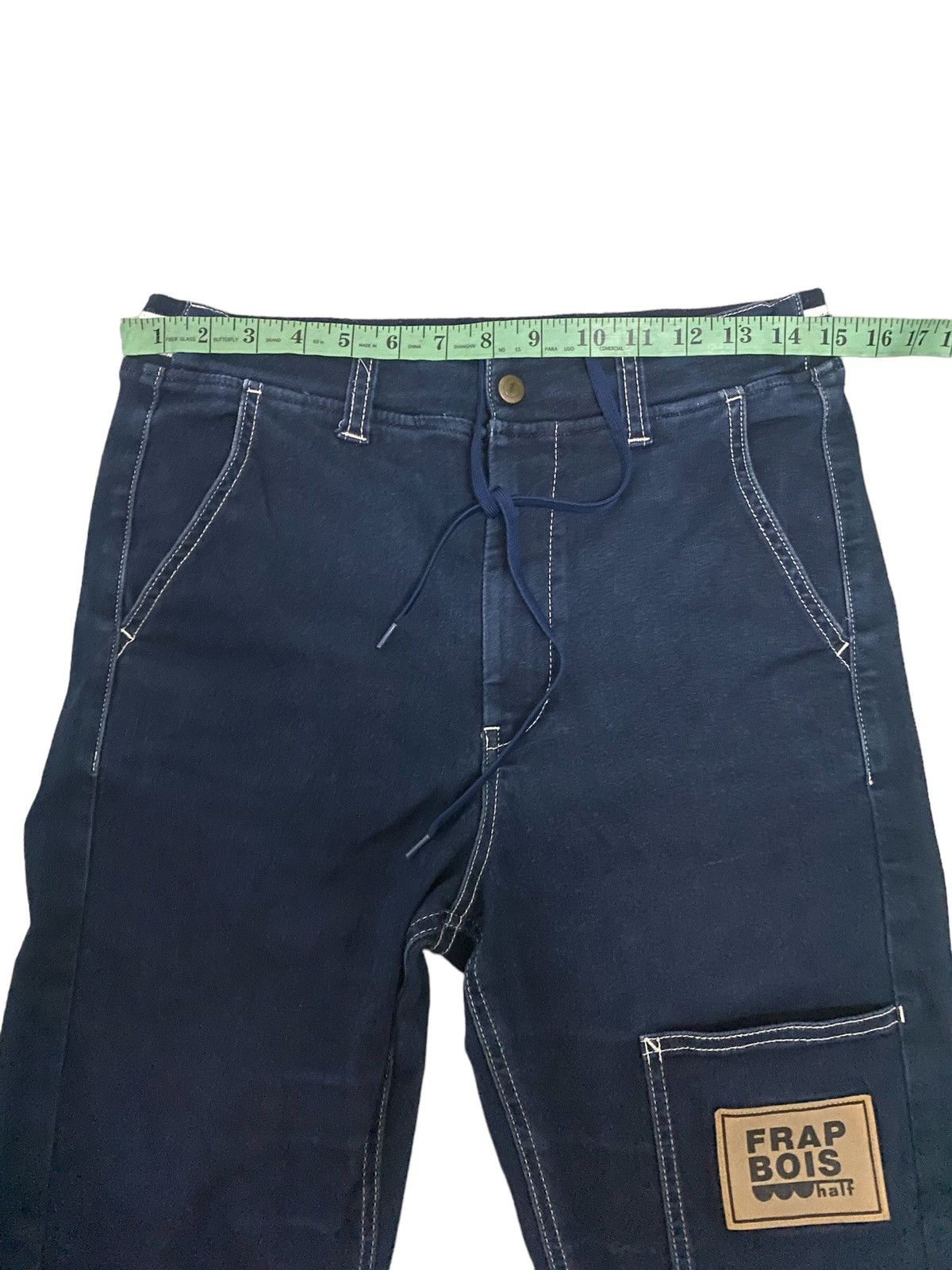 Issey Miyake × Japanese Brand × Vintage Vintage Frapbois half issey miyake Denim Jeans Size 31" - 12 Thumbnail
