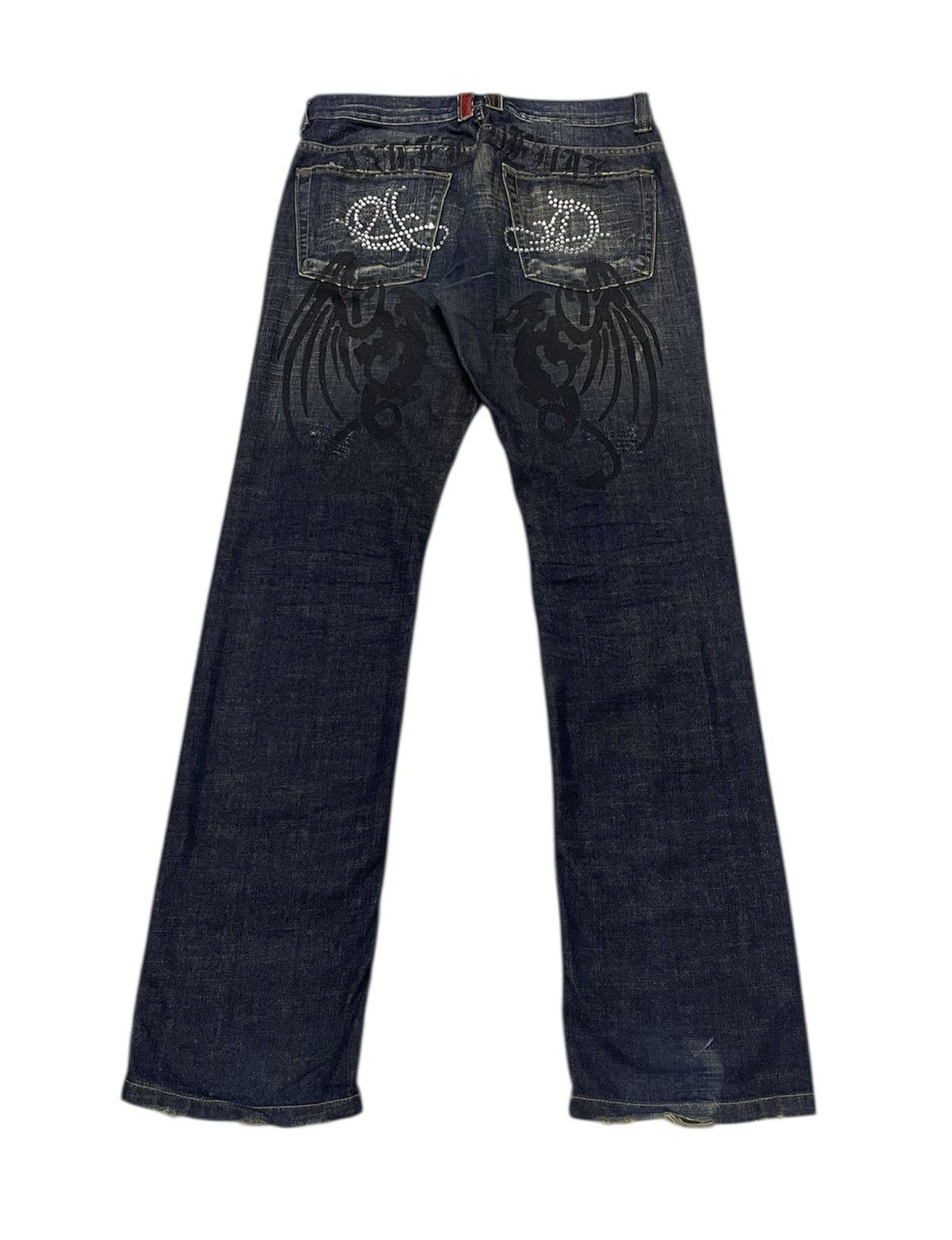 If Six Was Nine AngelDevil Jeans Y2k Size US 34 / EU 50 - 2 Thumbnail